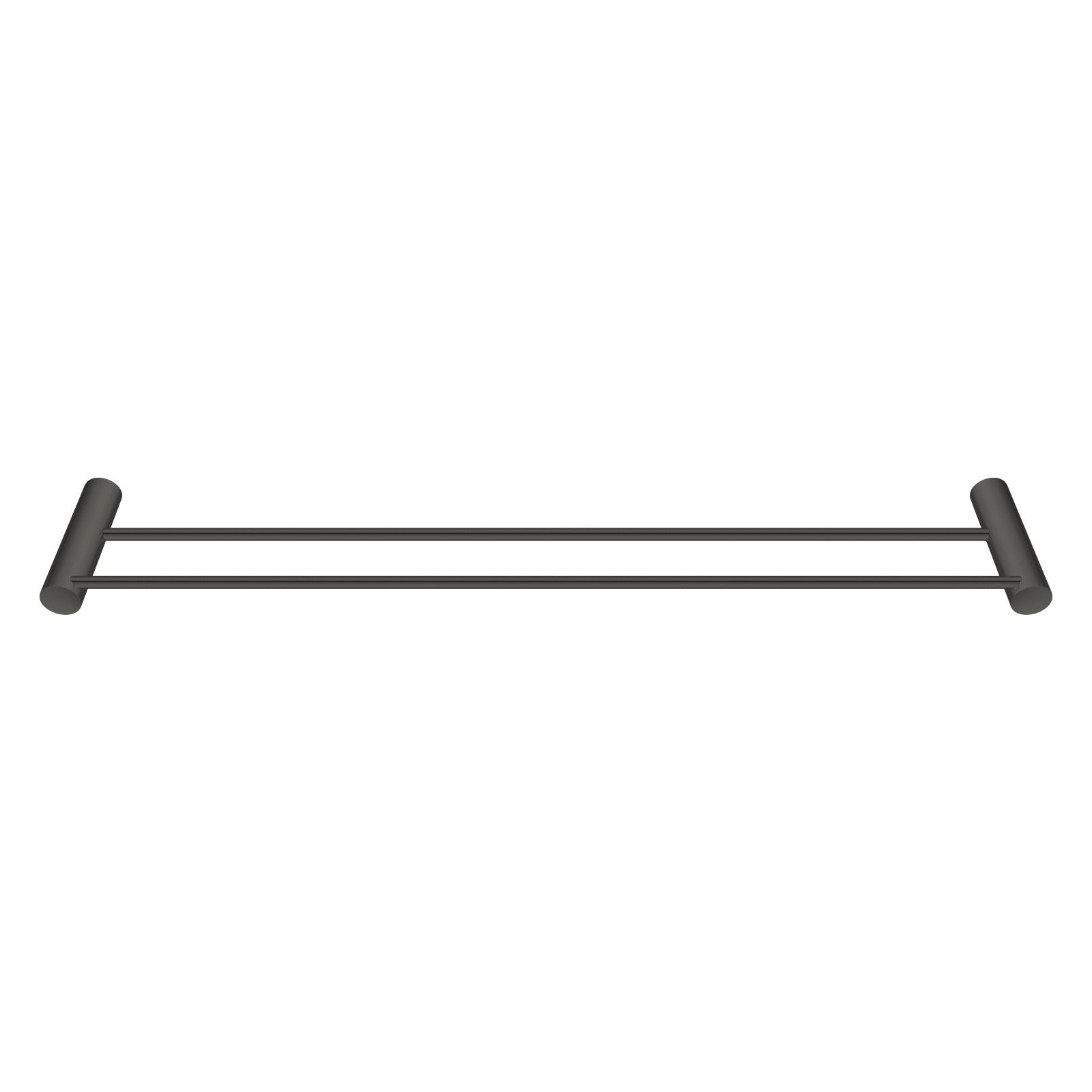 Gun Metal Grey Double Towel Rail 600mm