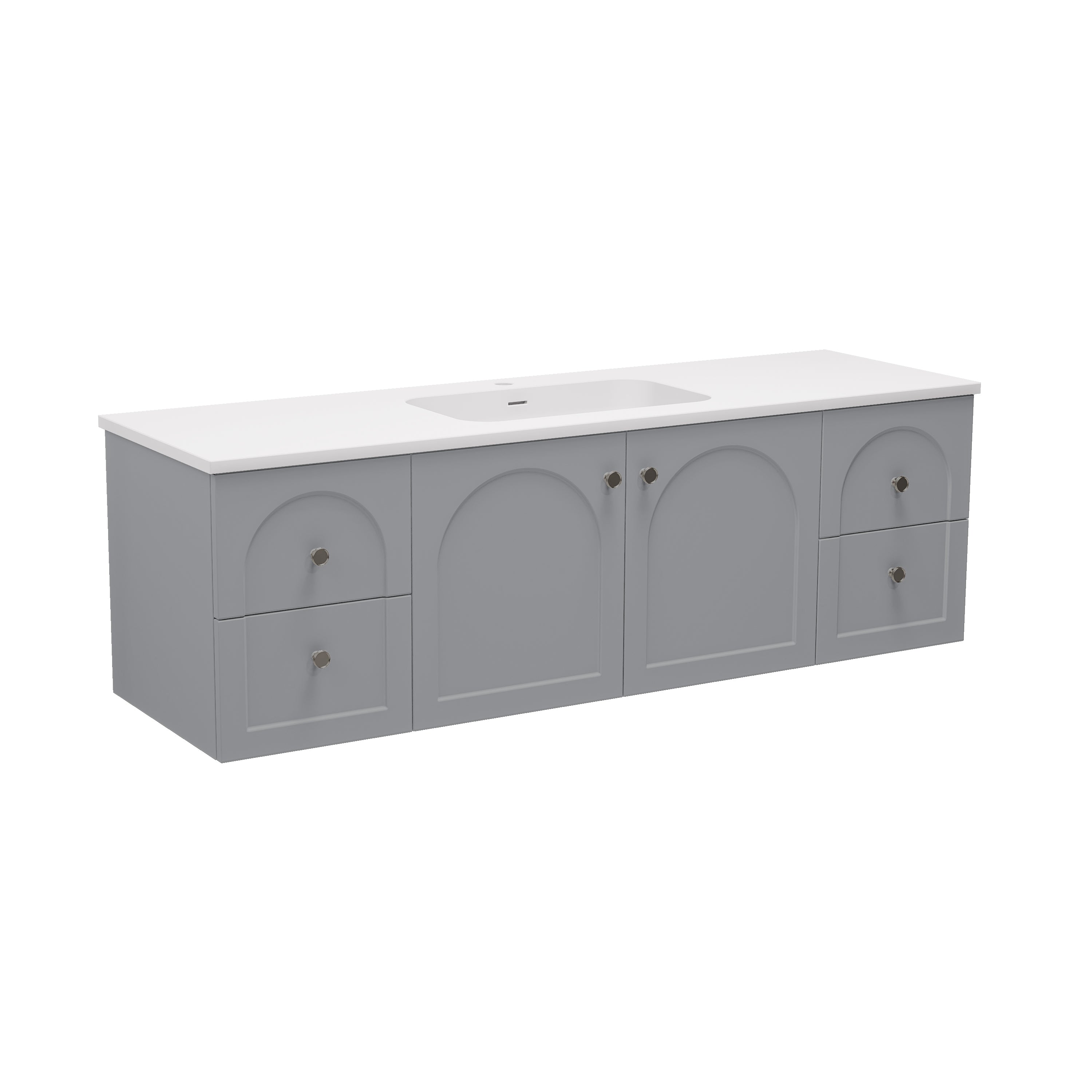 Chester Federation Wall Hung PVC Cabinet Matte Grey