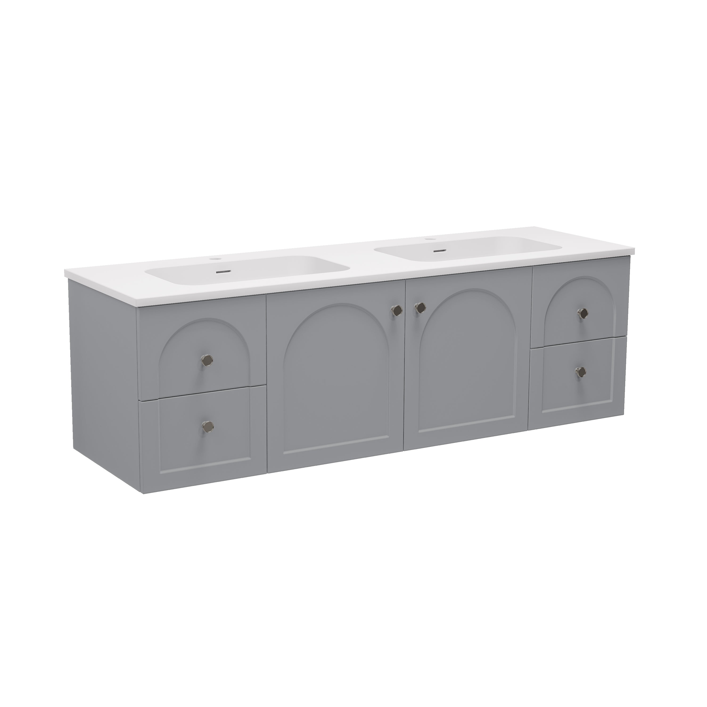 Chester Federation Wall Hung PVC Cabinet Matte Grey