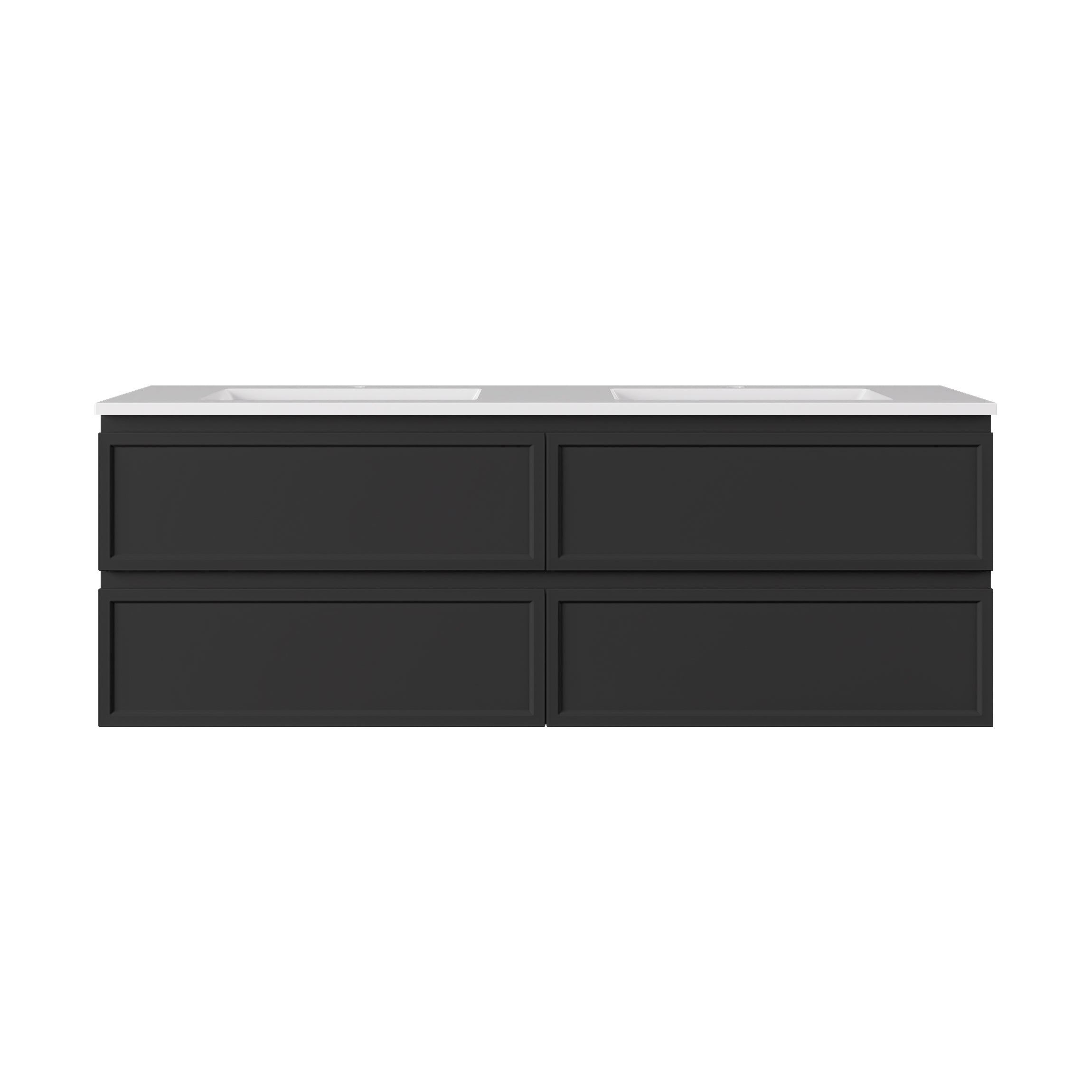 Hamilton Federation Prime Wall Hung PVC Cabinet Matte Black