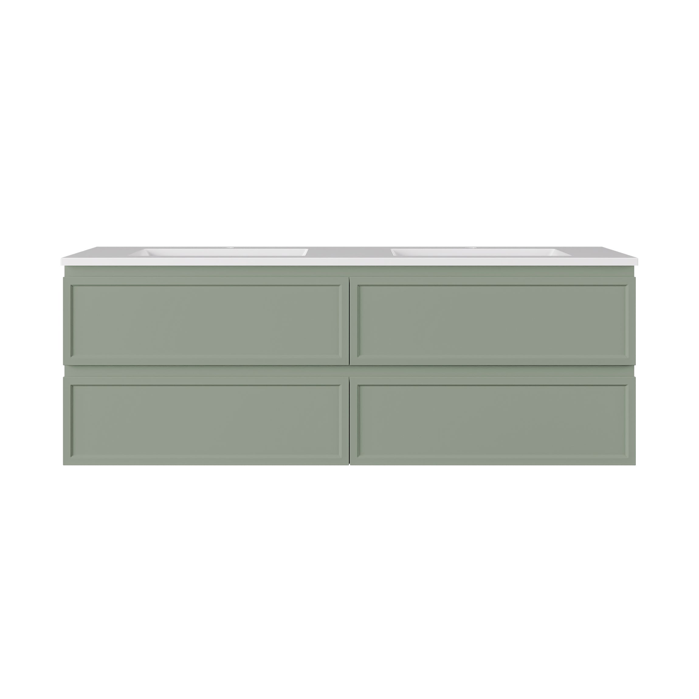 Hamilton Federation Prime Wall Hung PVC Cabinet Olive Green