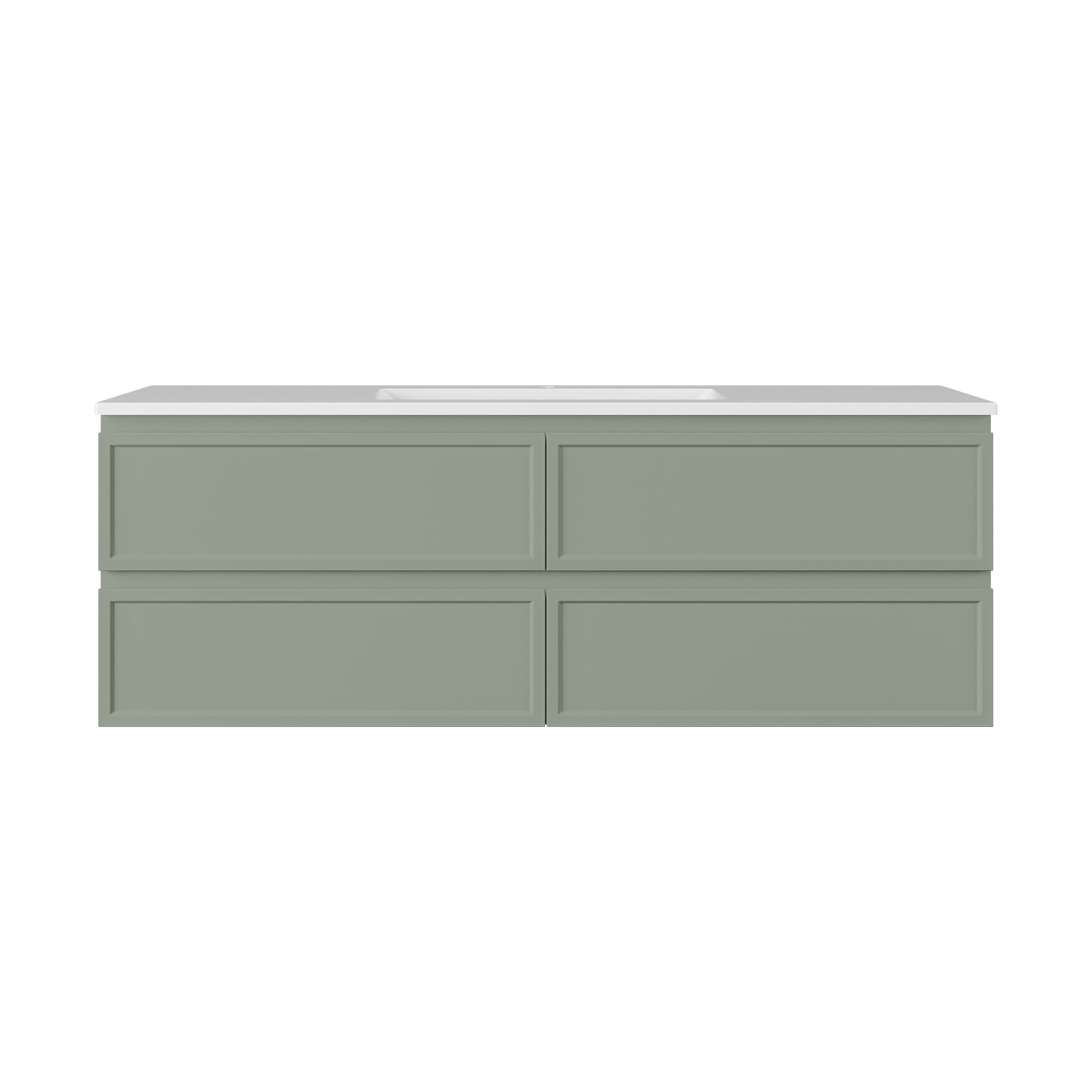 Hamilton Federation Prime Wall Hung PVC Cabinet Olive Green