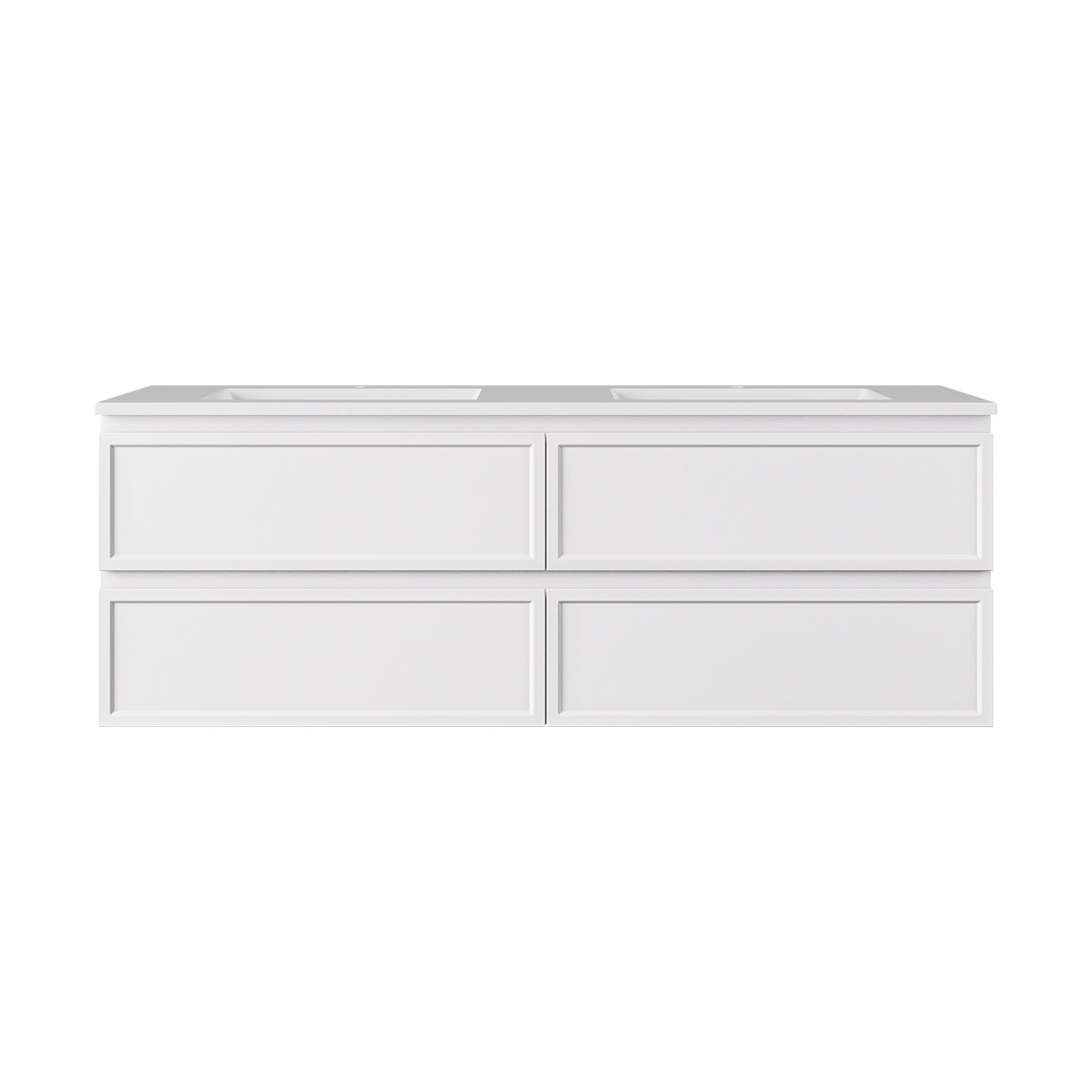 Hamilton Federation Prime Wall Hung PVC Cabinet Matte White