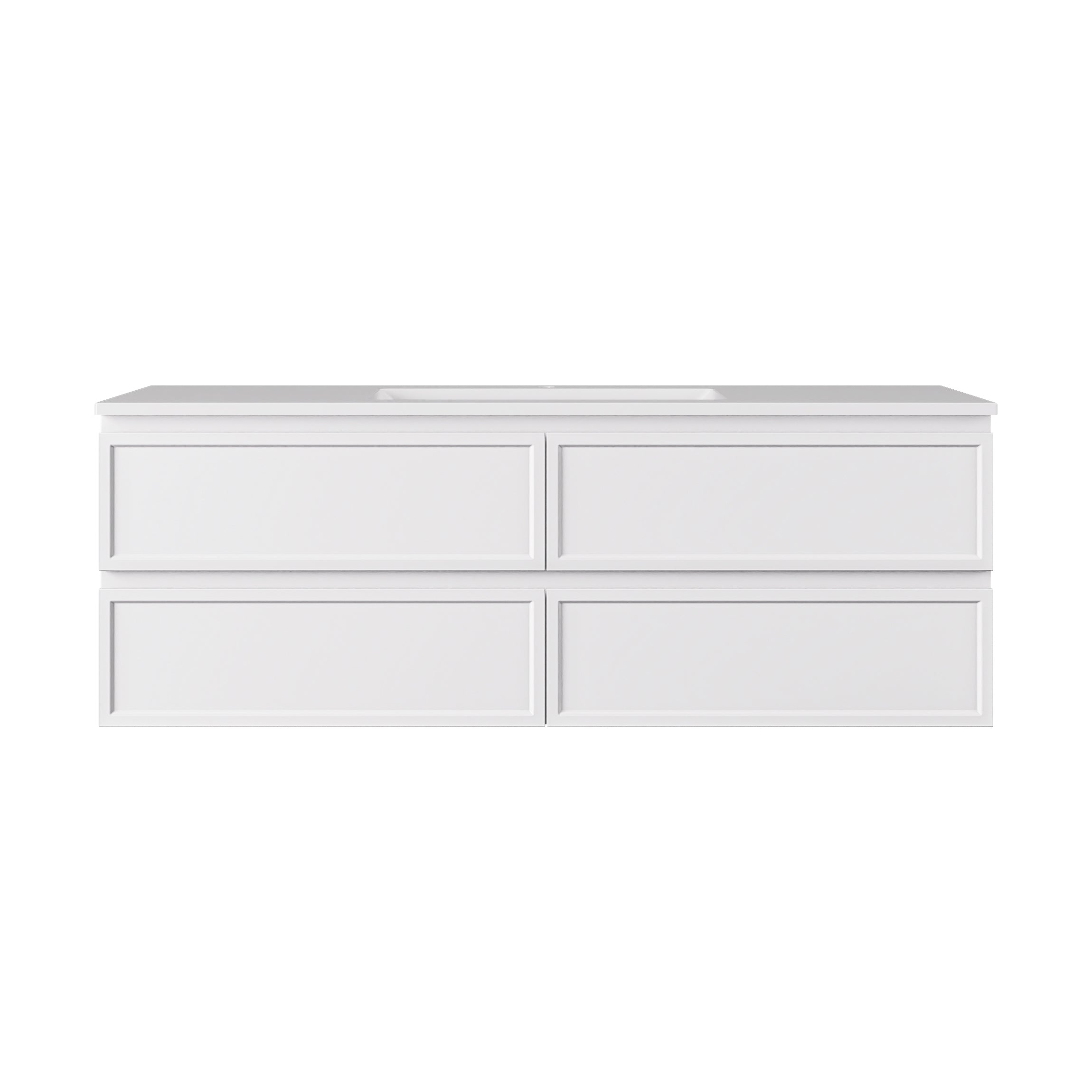Hamilton Federation Prime Wall Hung PVC Cabinet Matte White