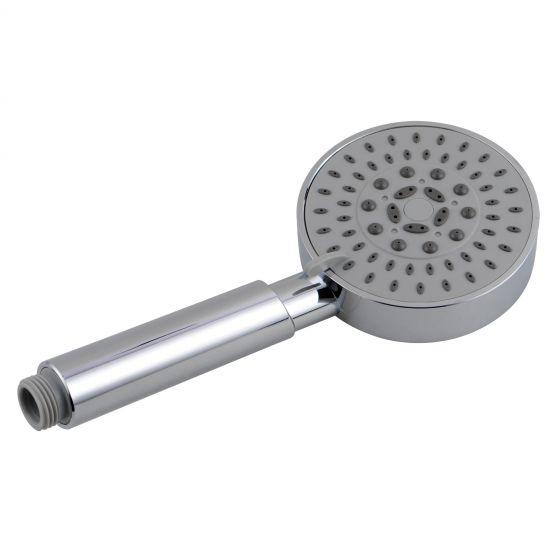 Chrome 5 Function Round Handheld Shower - Living and Bathroom