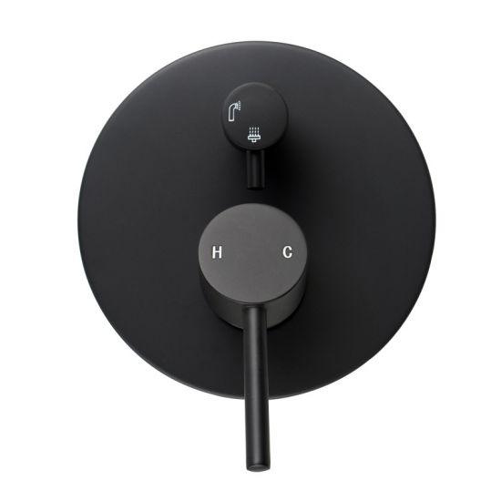 LUCID PIN Series Round Black Basin Mixer(Tall Vesion) - Living and Bathroom