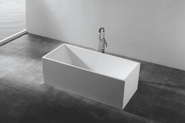 ORTA 1400mm Multi-Fix Freestanding Gloss White Bathtub - Living and Bathroom