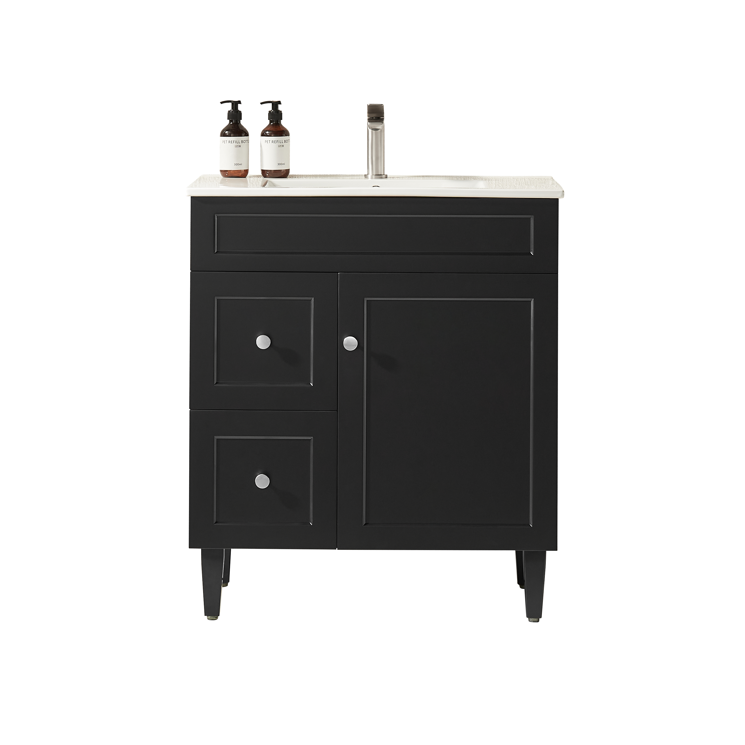 Harrington PVC Freestanding Vanity Matte Black
