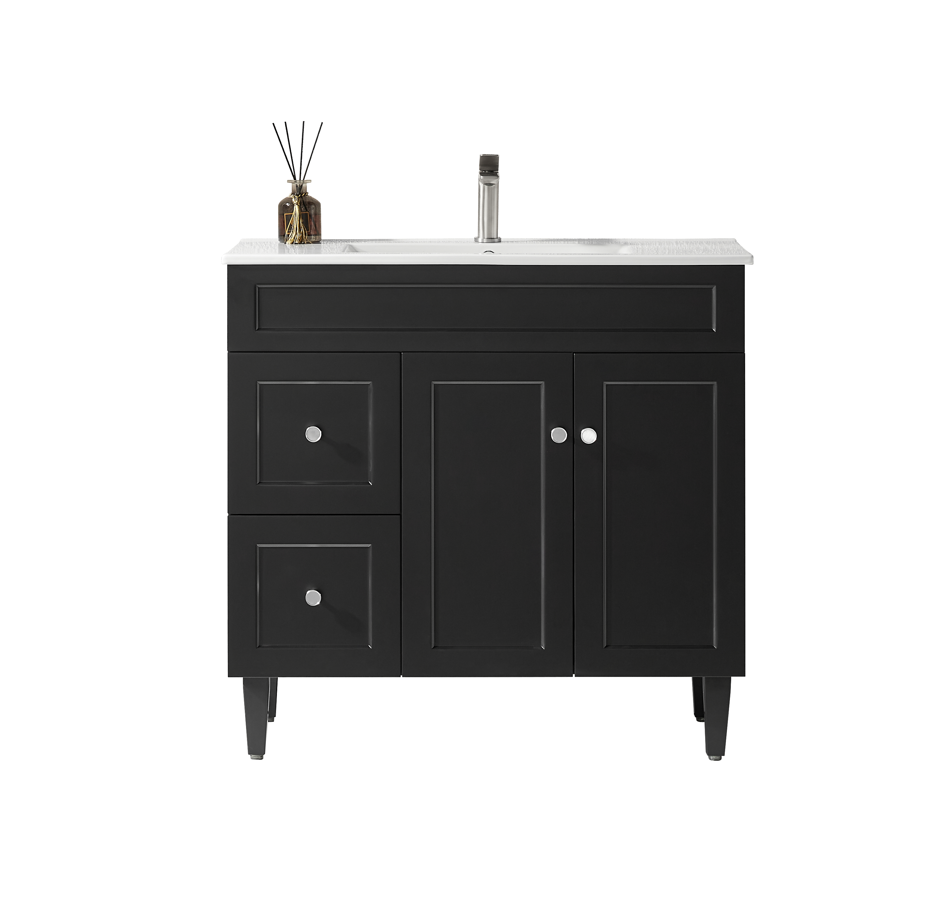 Harrington PVC Freestanding Vanity Matte Black