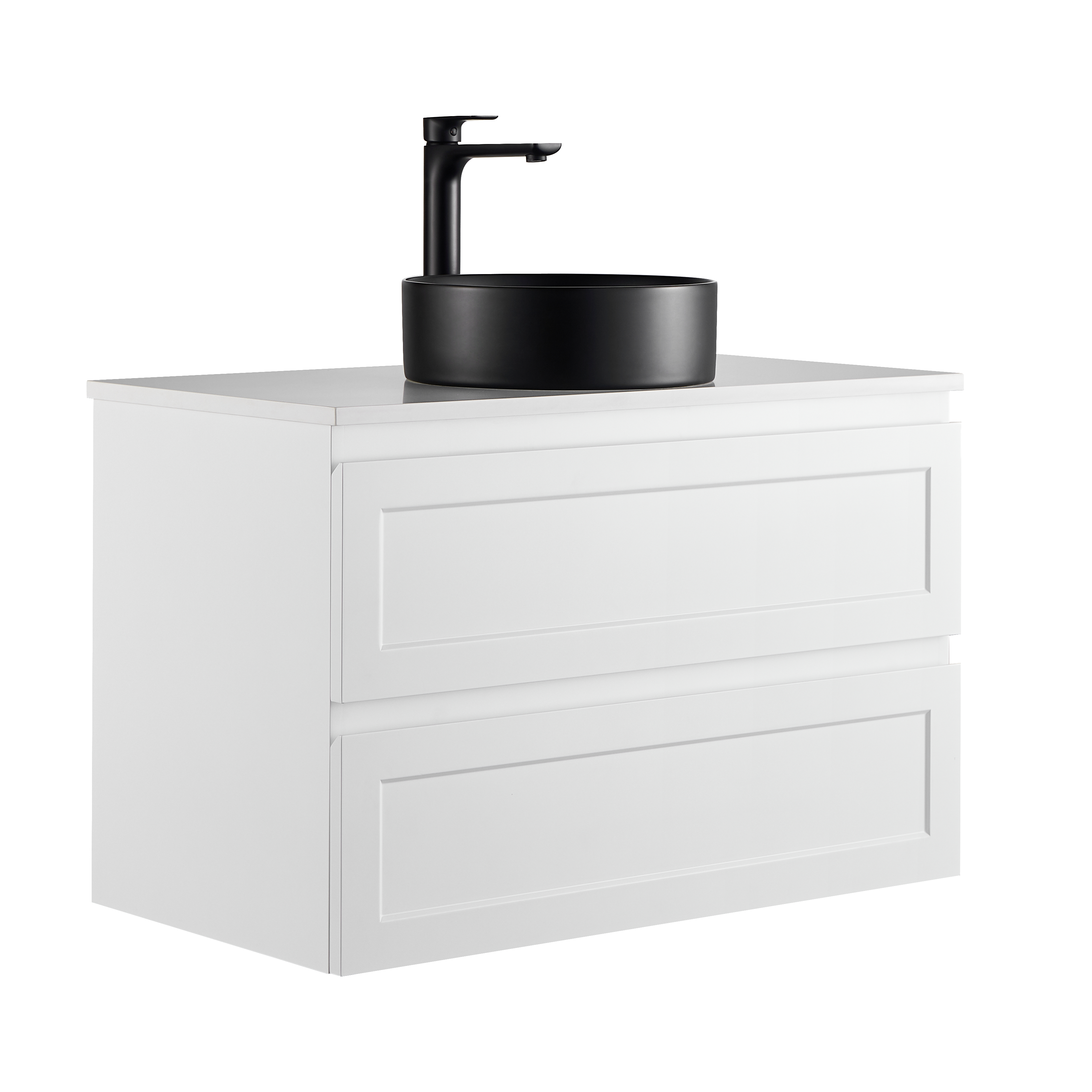 Fremantal PVC Waterproof  Wall Hung Bathroom Vanity  Matte White