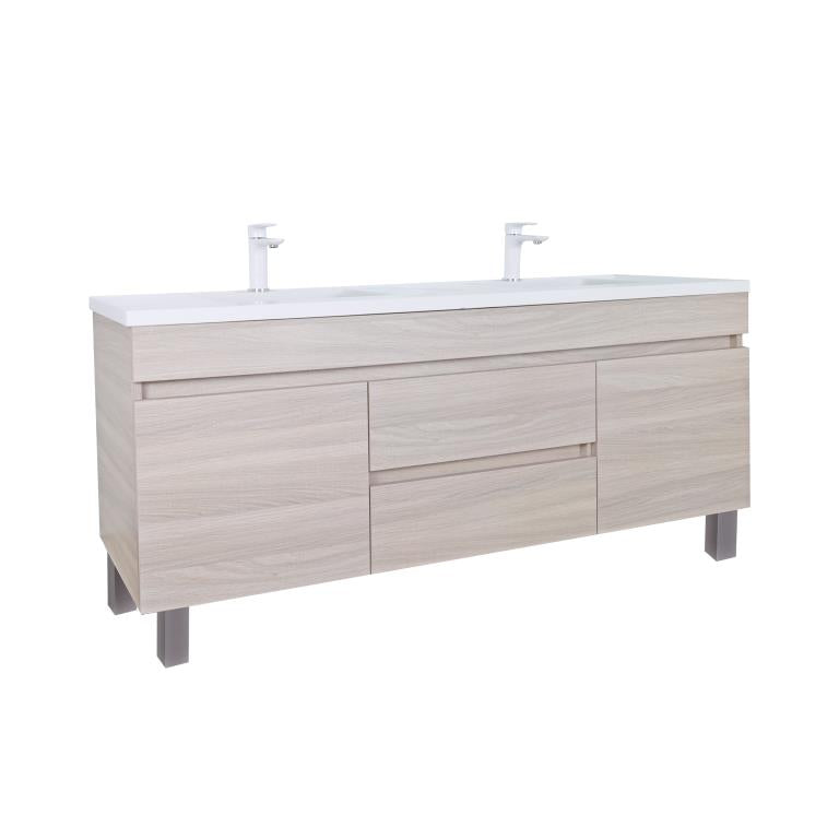 Evie PVC Freestanding Bathroom Vanity Oak