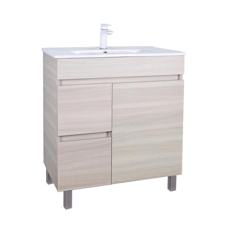 Evie PVC Freestanding Bathroom Vanity Oak