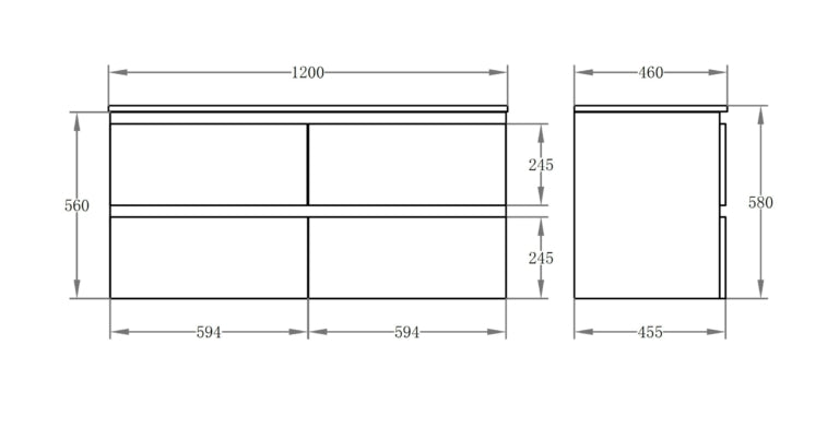 Riva  Built-in- Kickbord P124KB