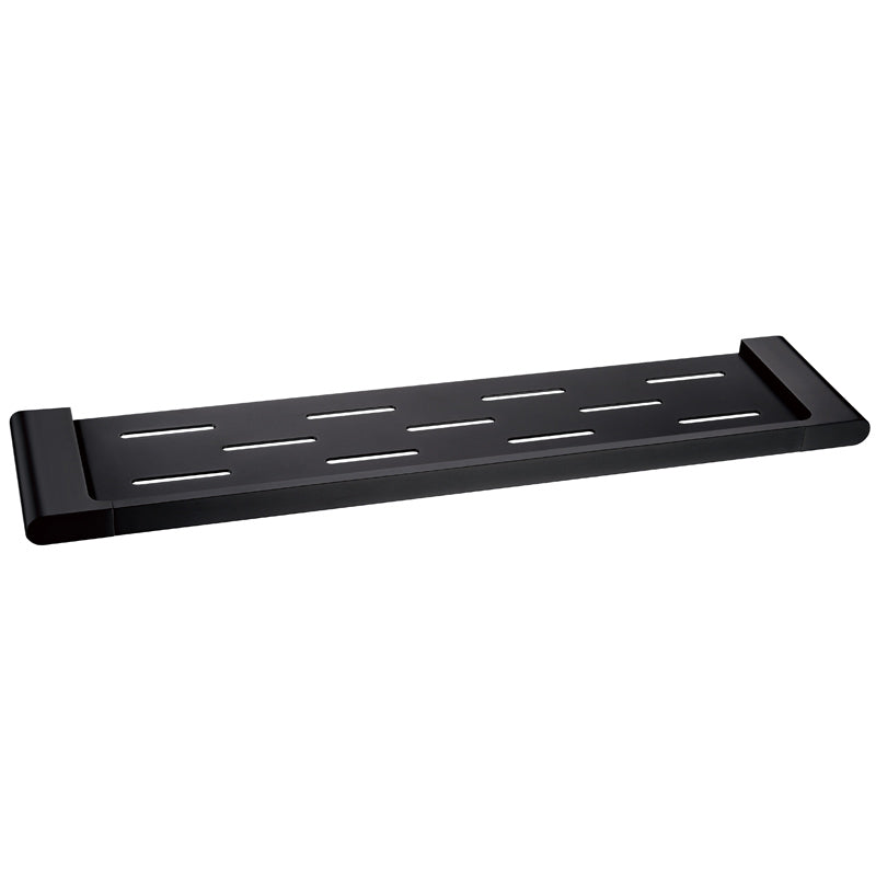 Cora Round Cornered Rectangle Cosmetic Shelf Matt Black