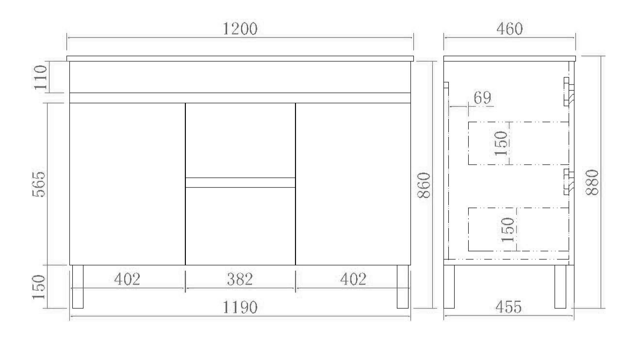 Evie EV124DL-OAK