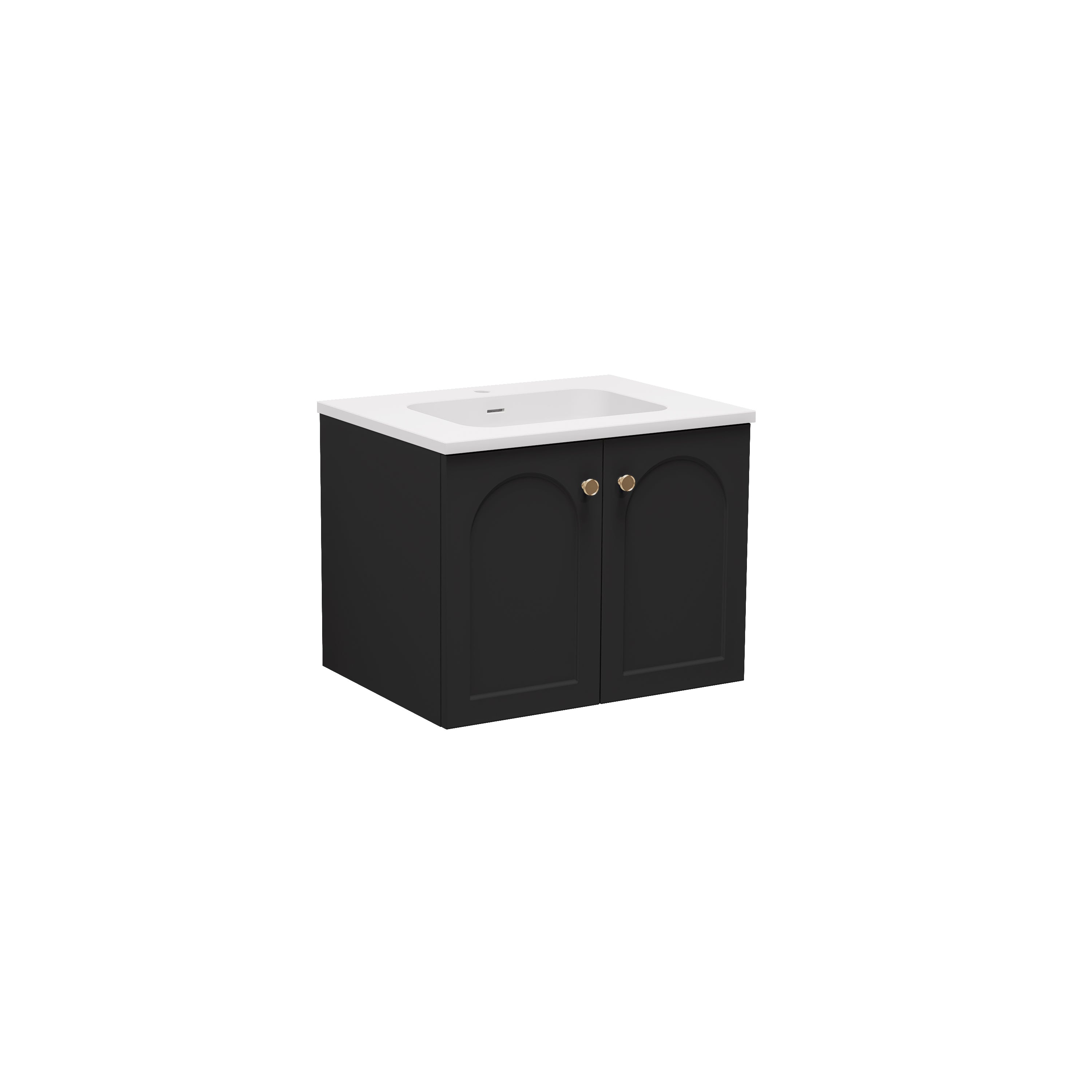 Chester Federation Wall Hung PVC Cabinet Matte Black