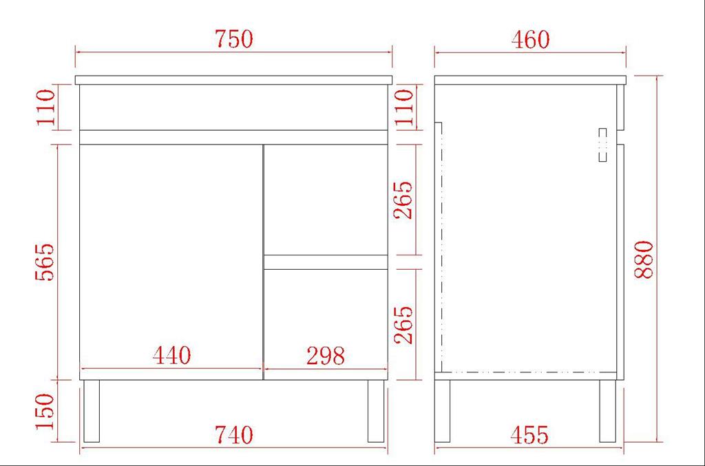 Evie PVC Freestanding Bathroom Vanity Oak