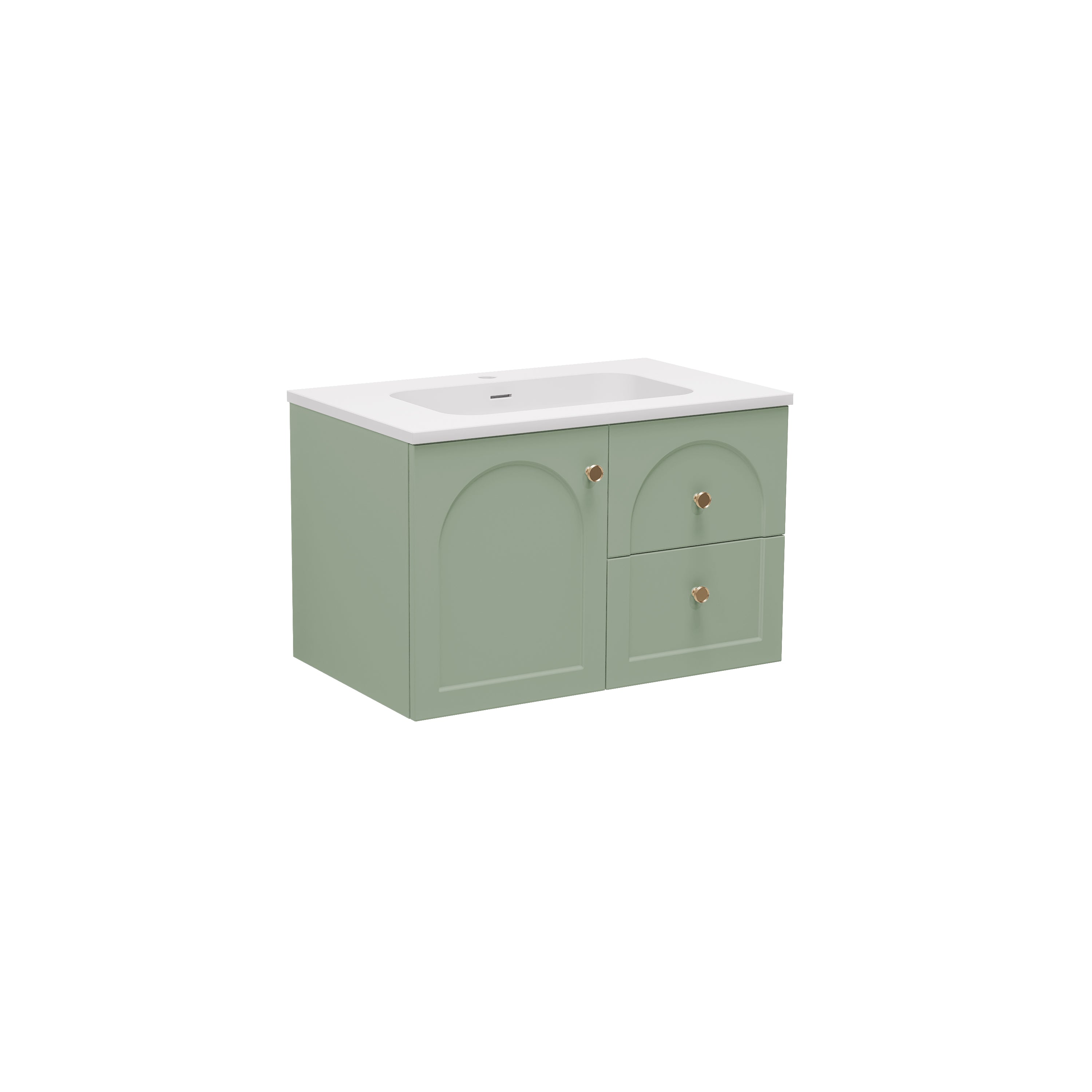 Chester Federation Wall Hung PVC Cabinet Olive Green