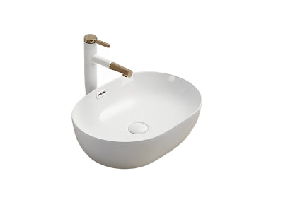 Ellips Above counter Basins 490*365*137 Gloss white