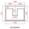 Riva  Built-in- Kickbord P64KB