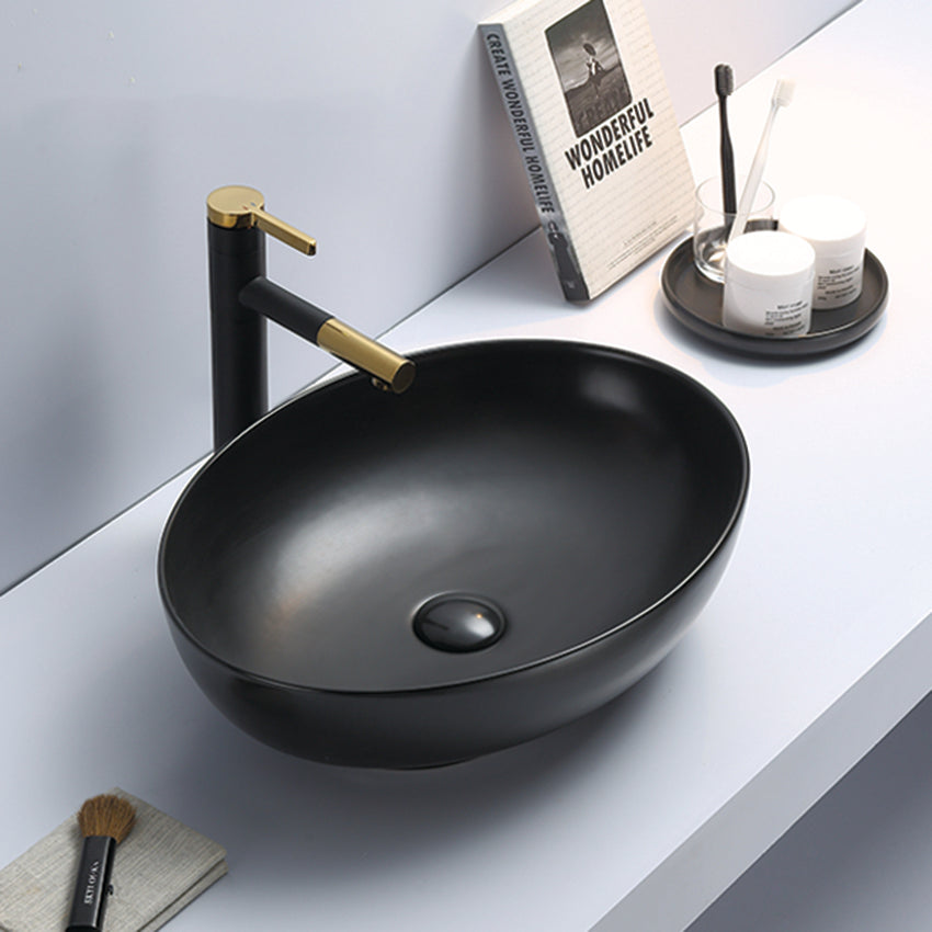 Carey Above Counter Basin 520*395*130 Matte Black