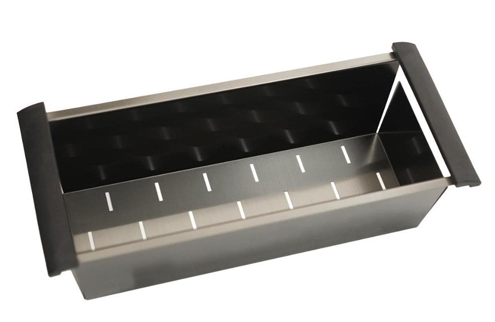 Gun Metal Black Stainless Steel Kitchen Sink Colander 440*190*130mm