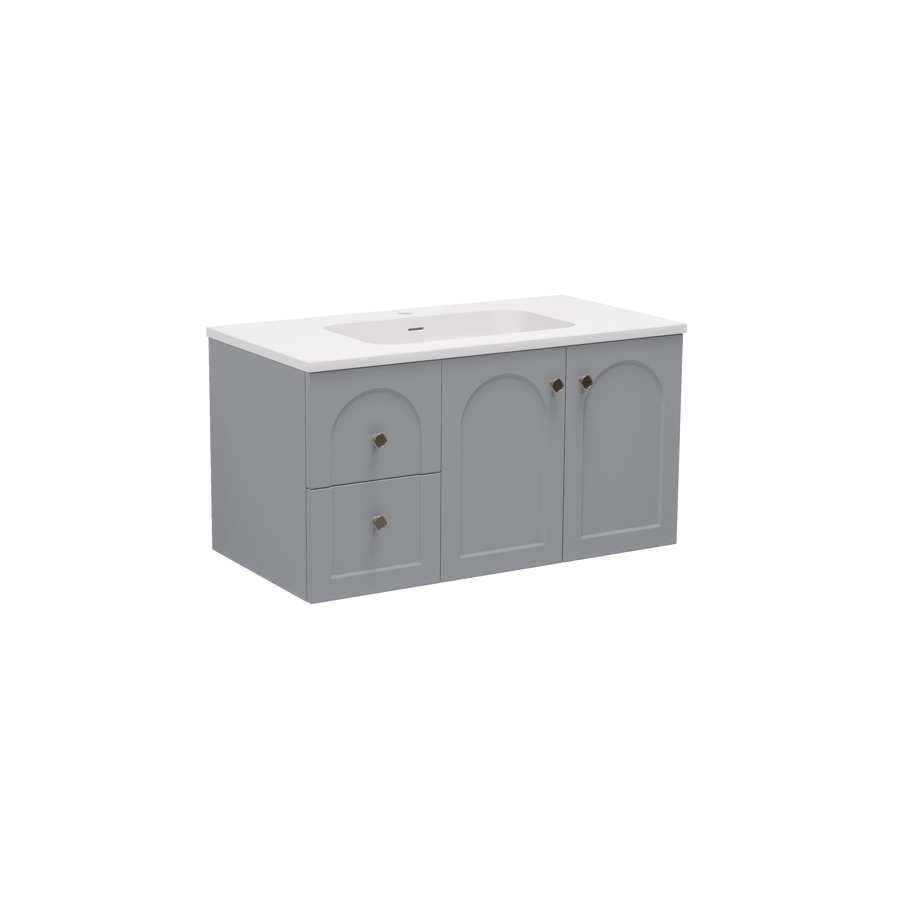 Chester Federation Wall Hung PVC Cabinet Matte Grey