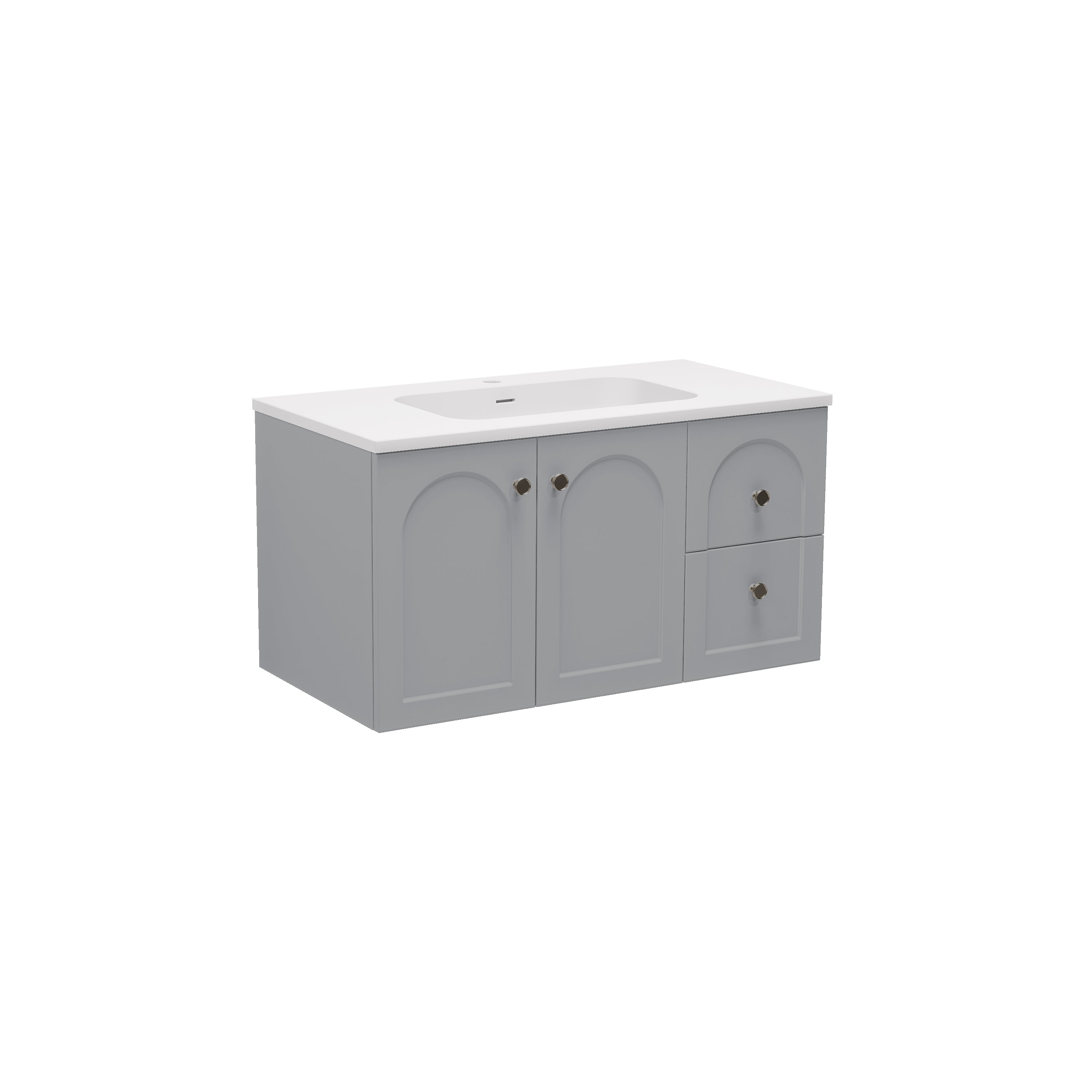 Chester Federation Wall Hung PVC Cabinet Matte Grey
