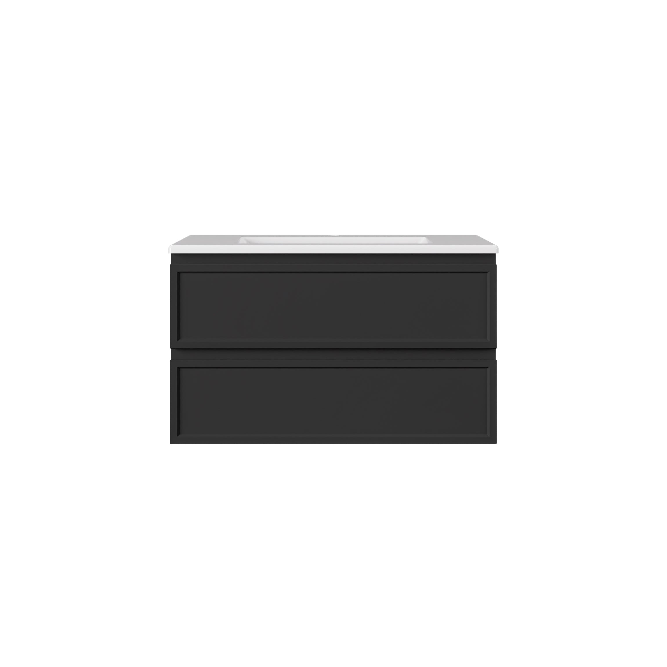 Hamilton Federation Prime Wall Hung PVC Cabinet Matte Black