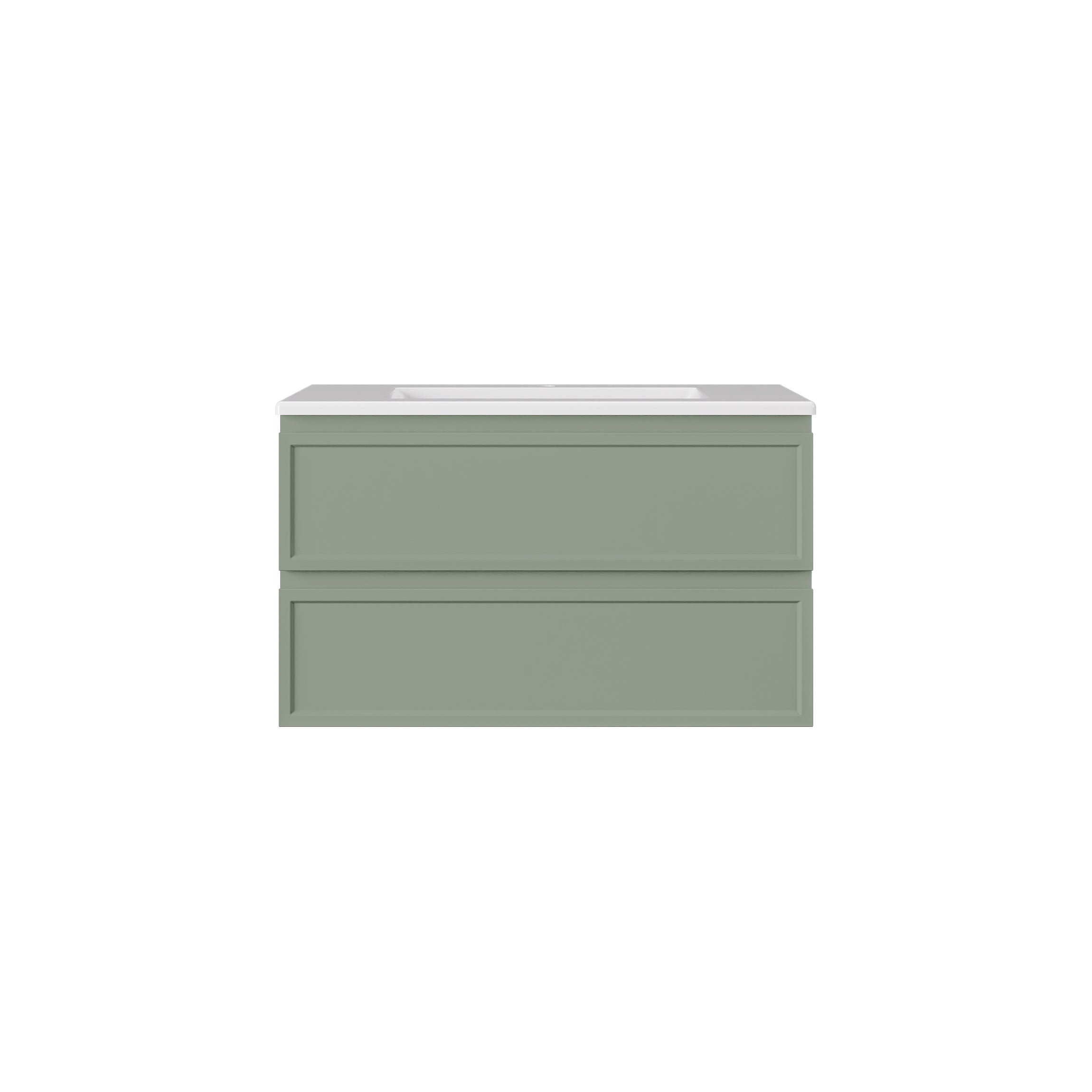 Hamilton Federation Prime Wall Hung PVC Cabinet Olive Green