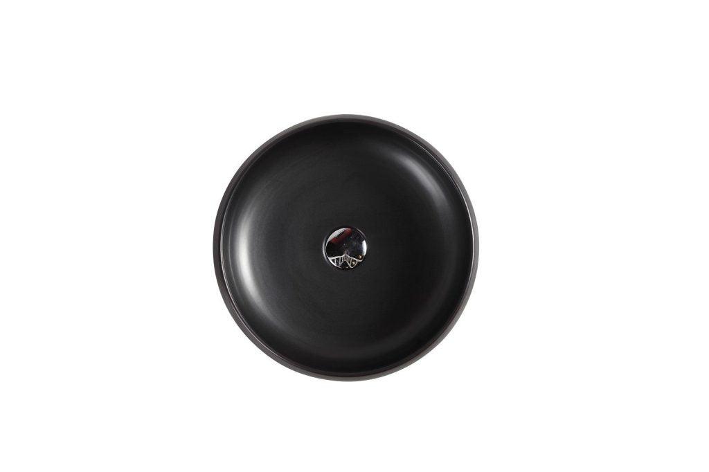 Asti 87 Matt Black Above Counter Basin - Living and Bathroom
