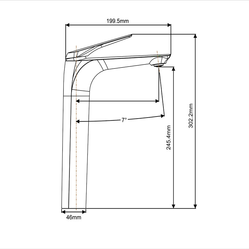 AU Series Highrise Basin Mixer