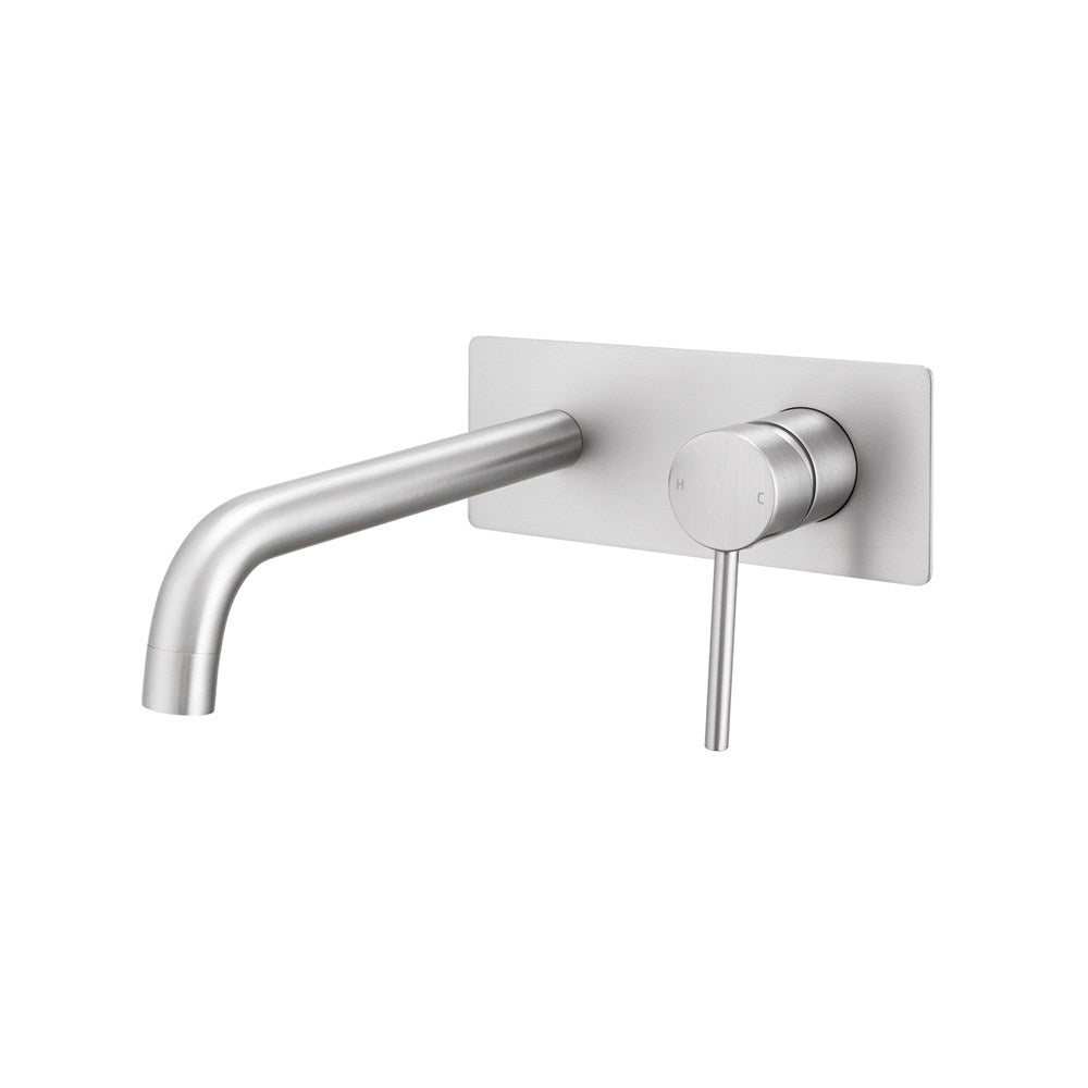 Lucid Pin Series Round Wall Basin/Bath Mixer Spout Set