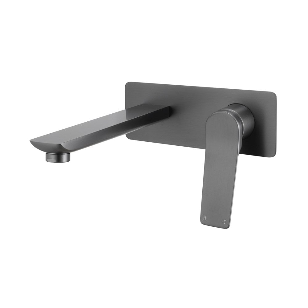 RUSHY Series Square Wall Basin/Bath Mixer Spout Set