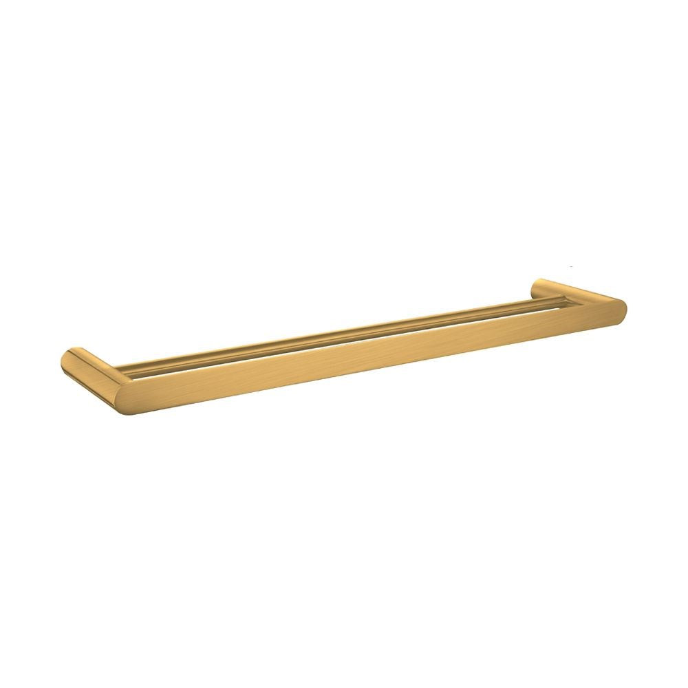 Esperia Brushed Yellow Gold 600mm  DoubleTowel Rail