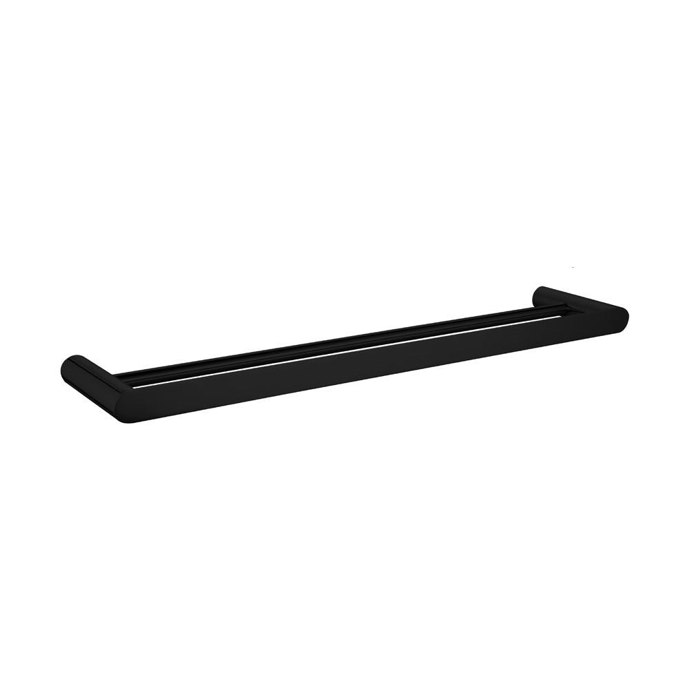 Esperia Matte Black 600mm  DoubleTowel Rail