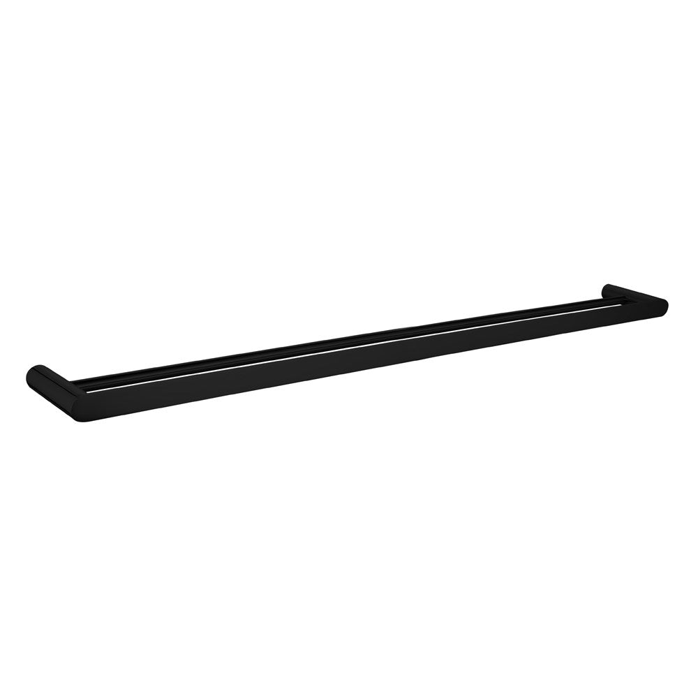 Esperia Matte Black 800mm Double Towel Rail
