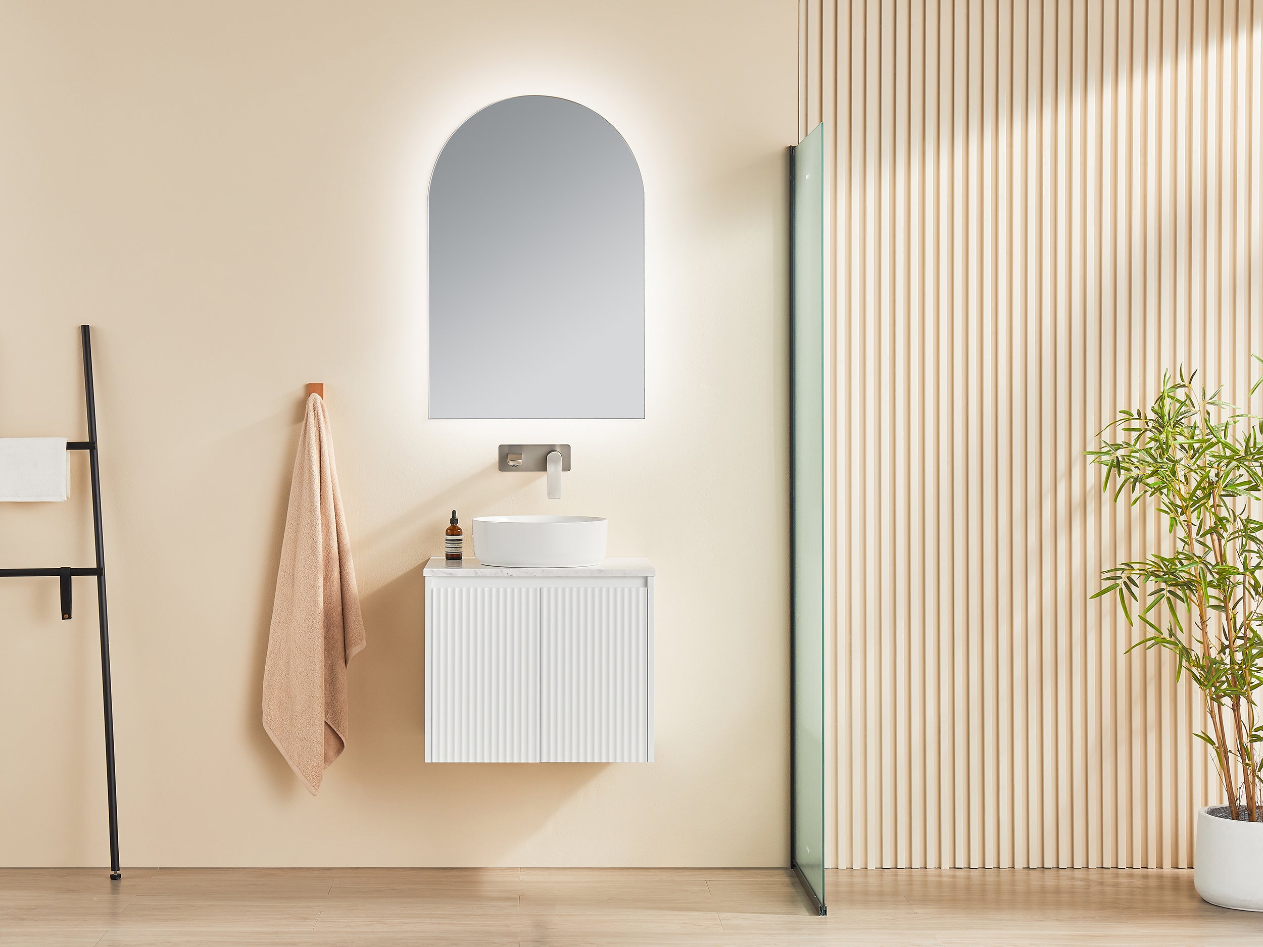 Brindabella PVC Waterproof Wallhung Bathroom Vanity Matte White