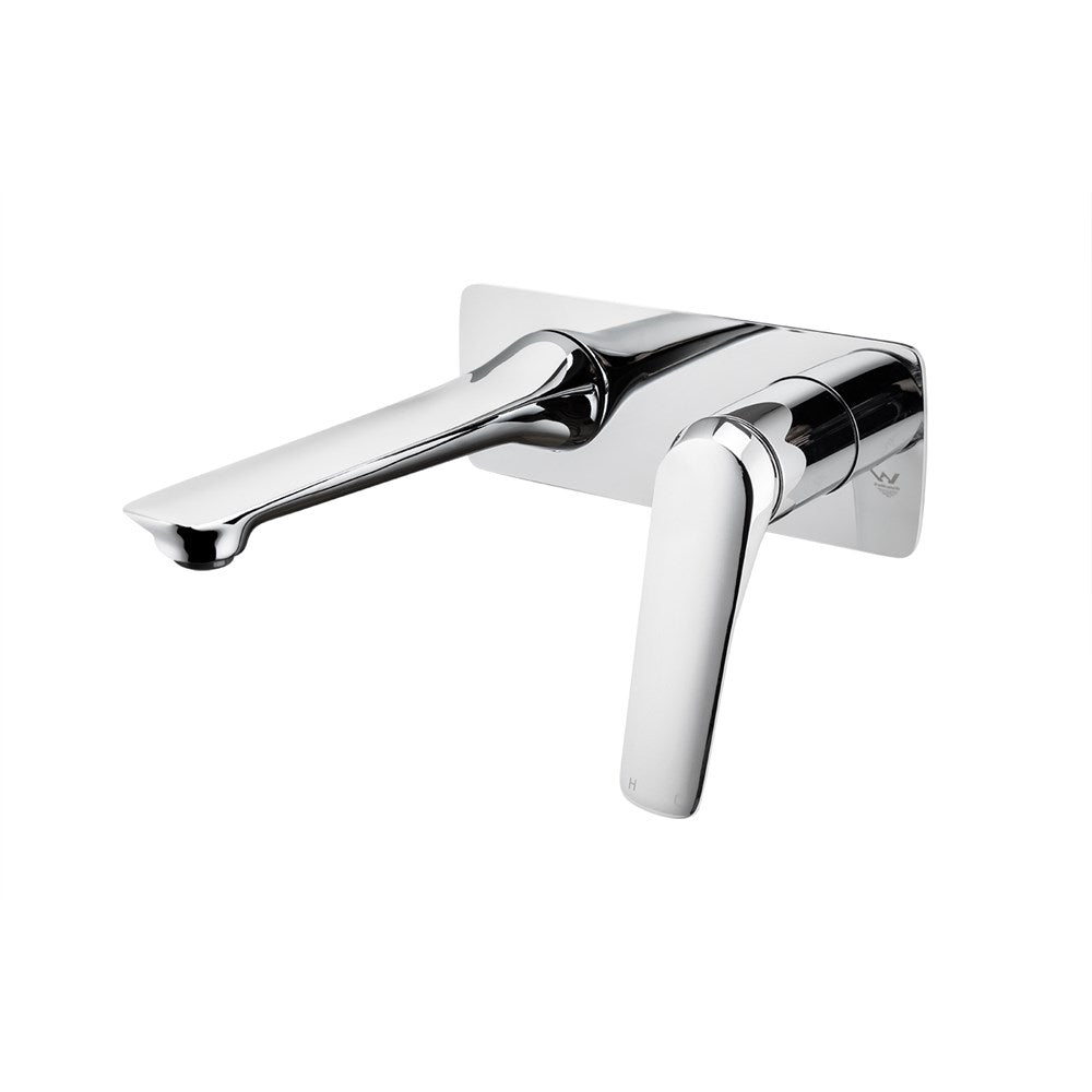 AU Series Square Wall Basin/Bath Mixer Spout Set