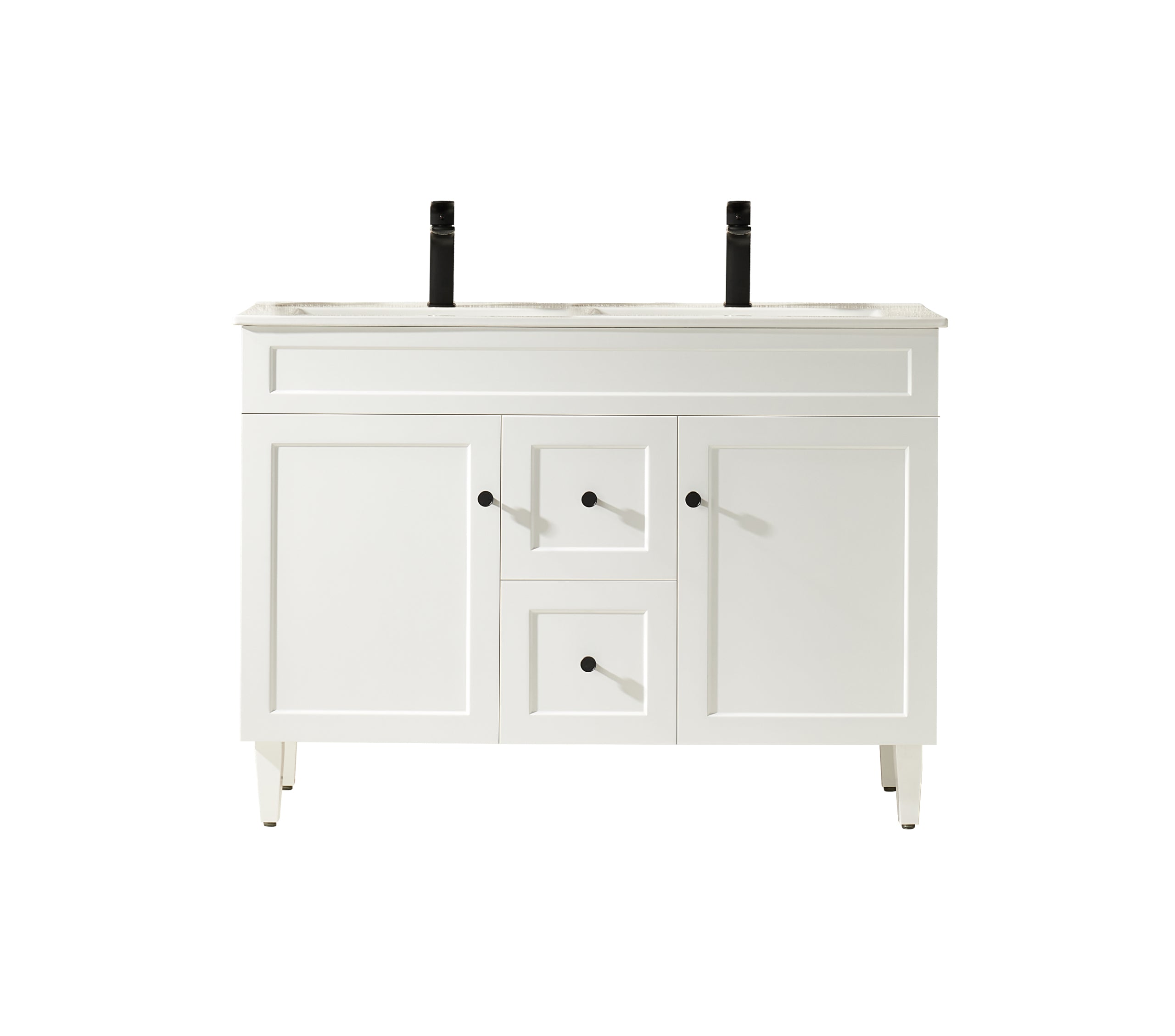 Harrington PVC Freestanding Vanity Matte White