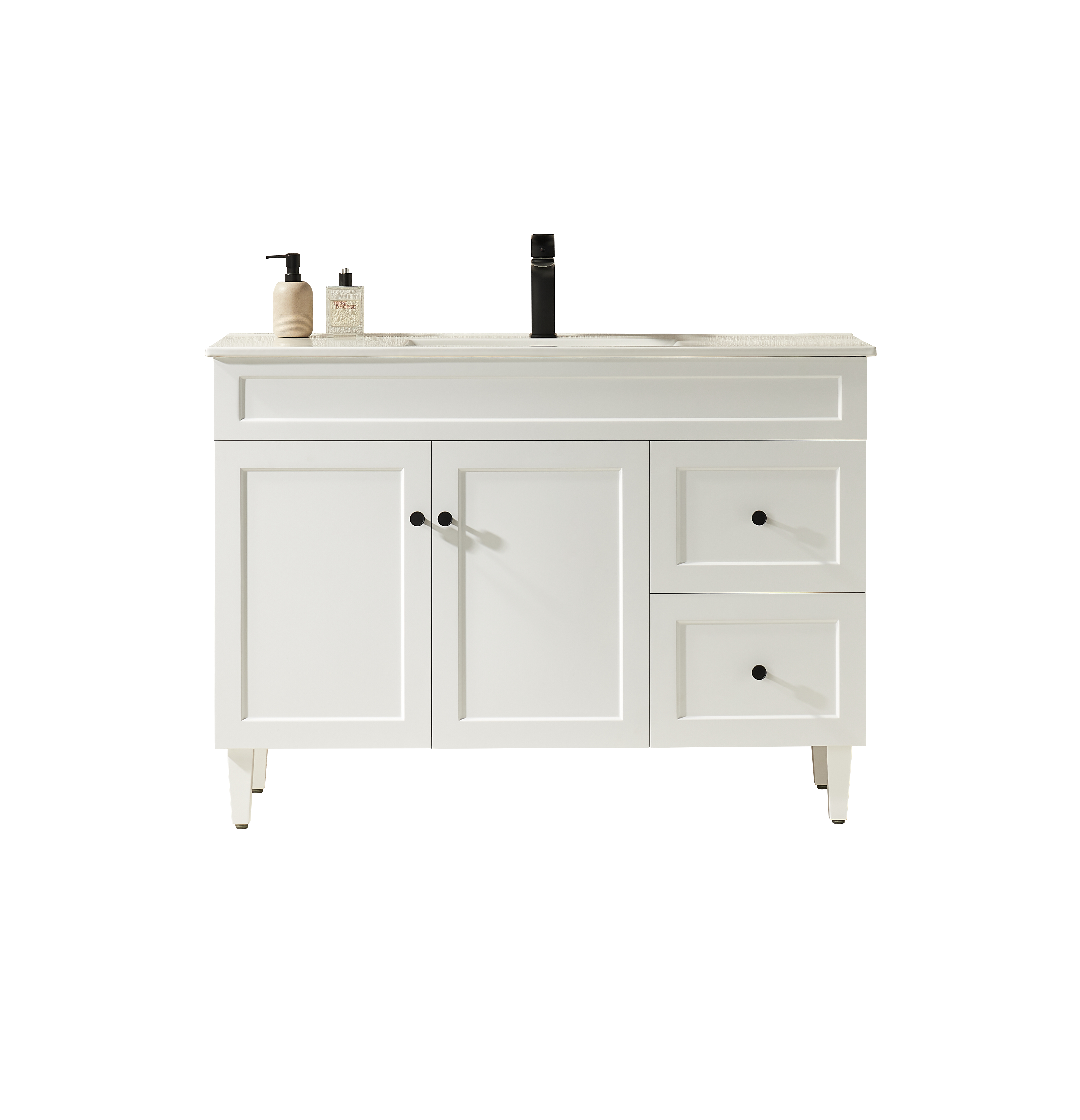 Harrington PVC Freestanding Vanity Matte White