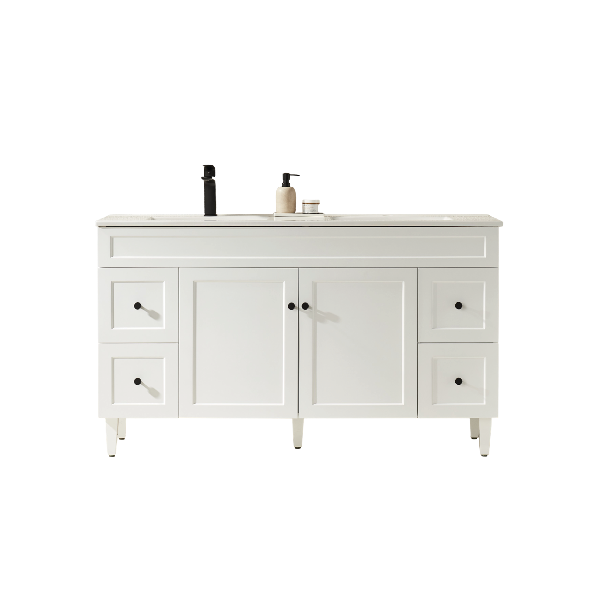Harrington PVC Freestanding Vanity Matte White