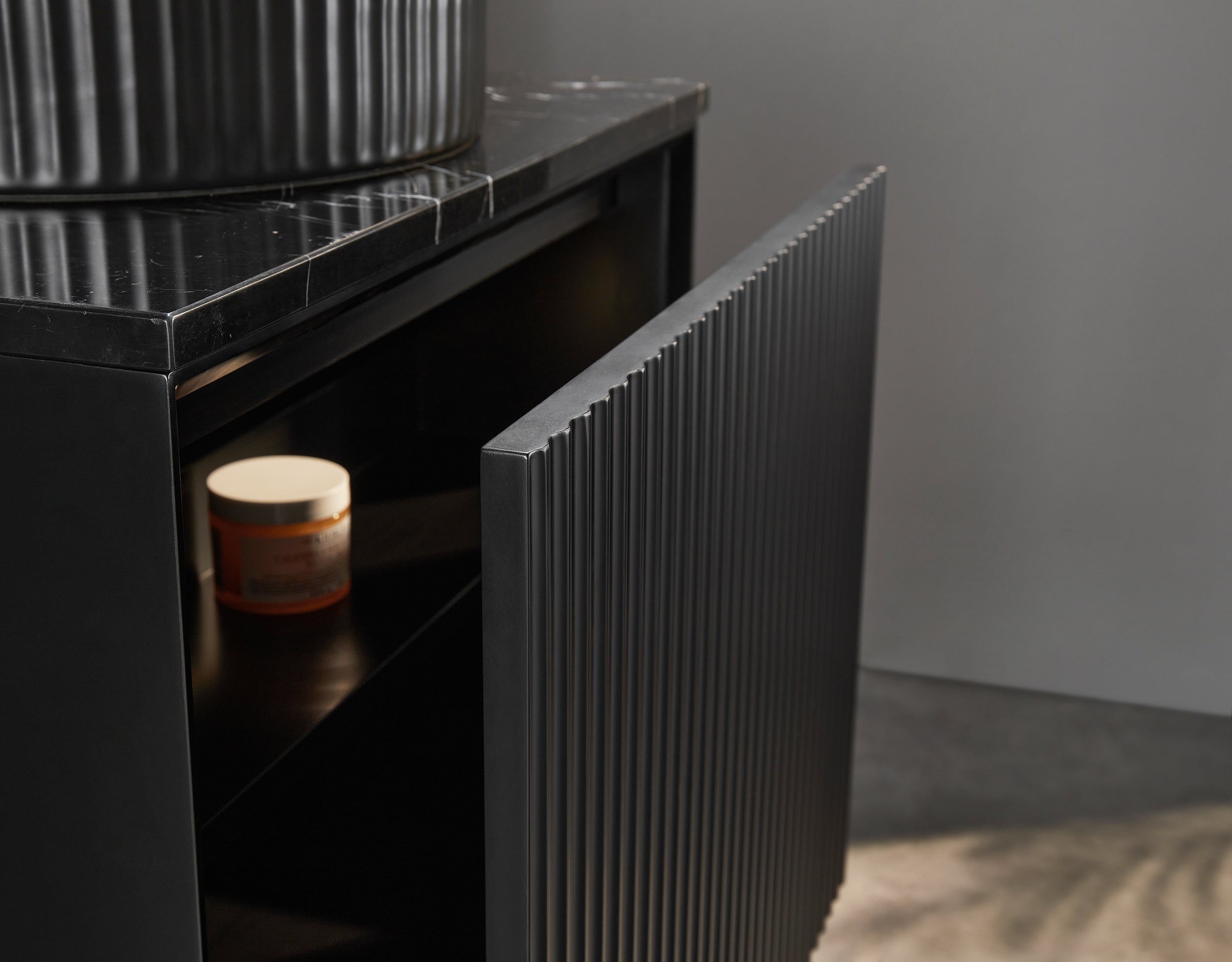 Kirribilli PVC Waterproof  Wall Hung Bathroom Vanity  Matte Black