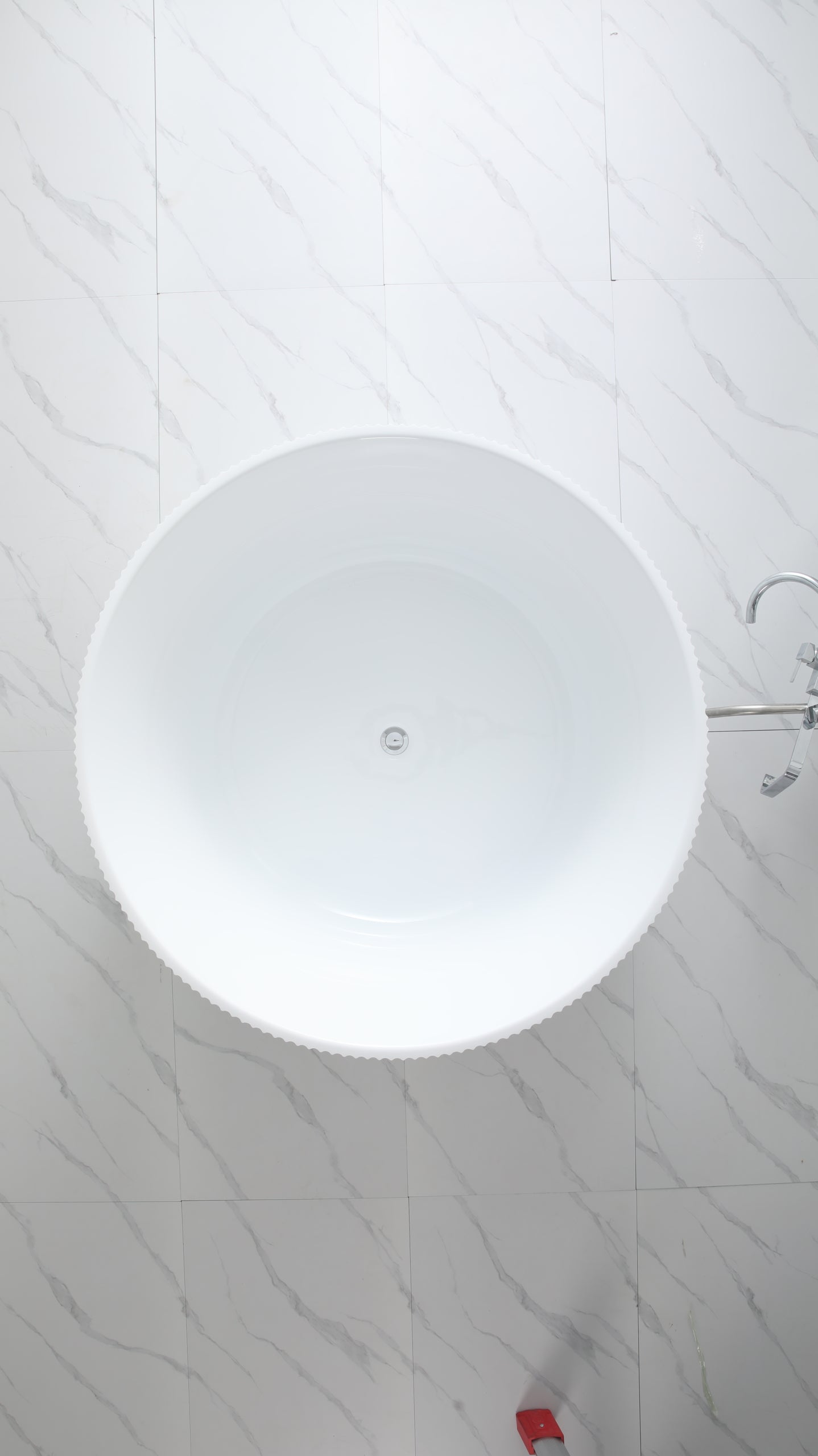 CETO Como Round Groove Freestanding 1280mm Bathtub