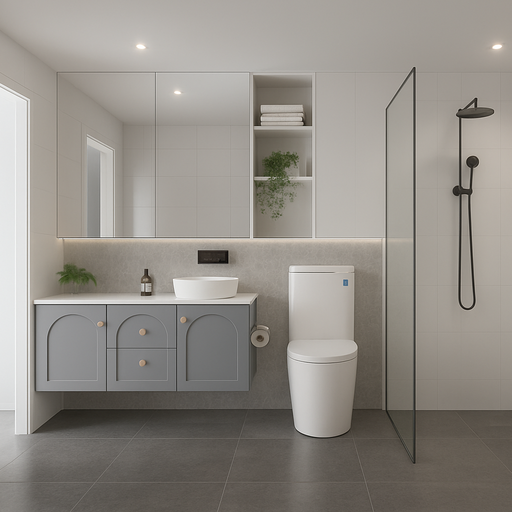 Chester Federation Wall Hung PVC Cabinet Matte Grey