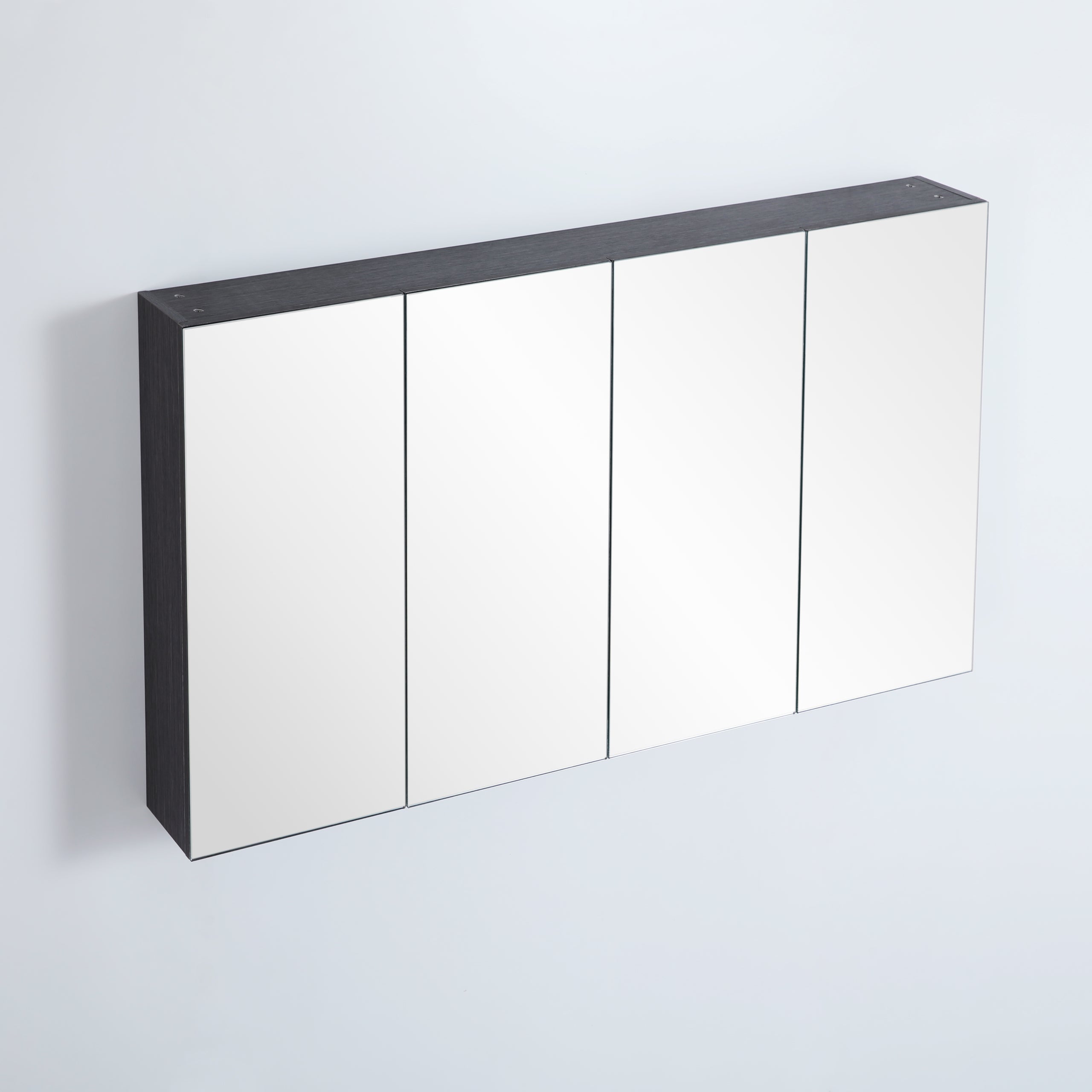 Evie PVC Shaving Cabinet Dark Brown