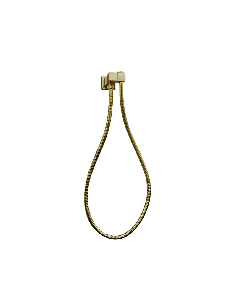 Esperia Brushed Yellow Gold Shower Holder & Connector