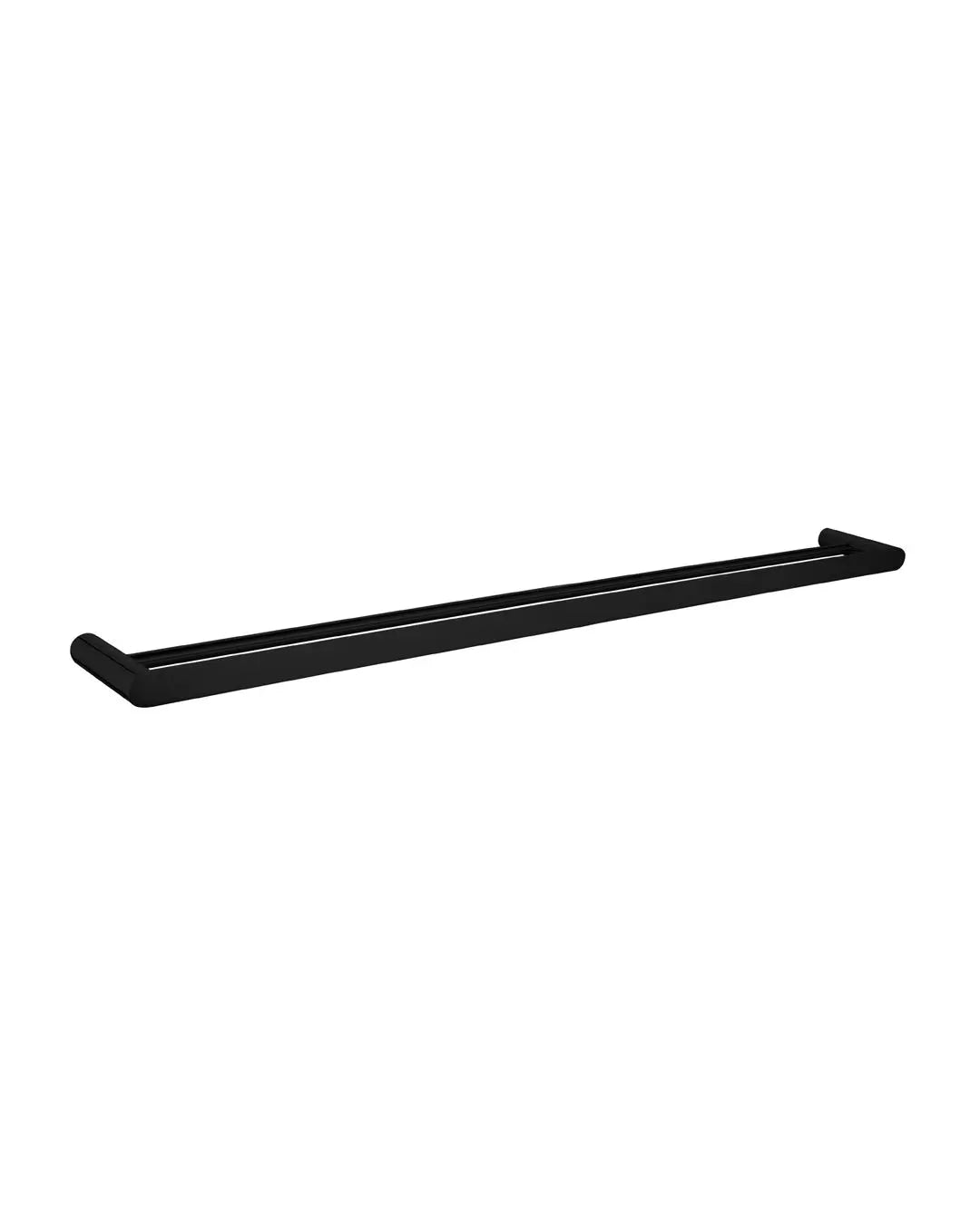 Esperia Matte Black Double Towel Rail 800mm