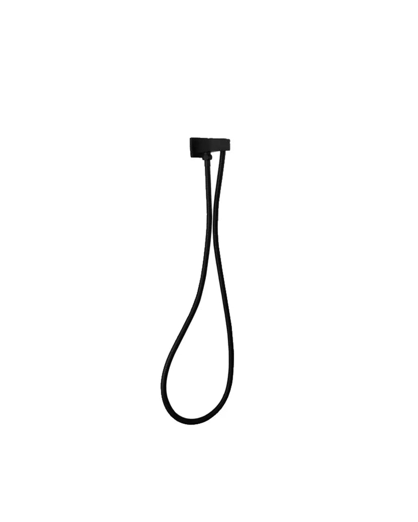 Esperia Matte Black Shower Holder & Connector
