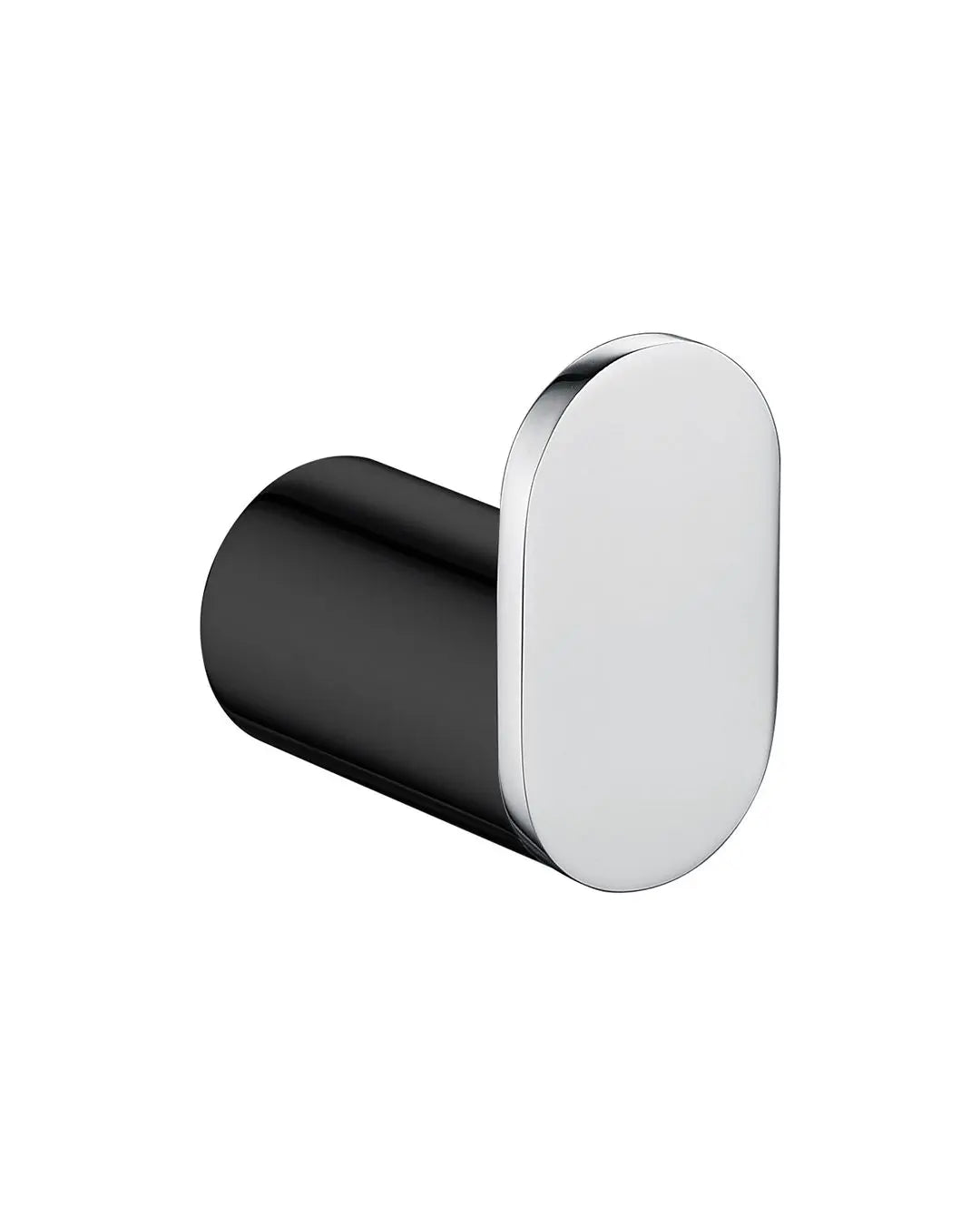 Esperia Matte Black & Chrome Robe Hook